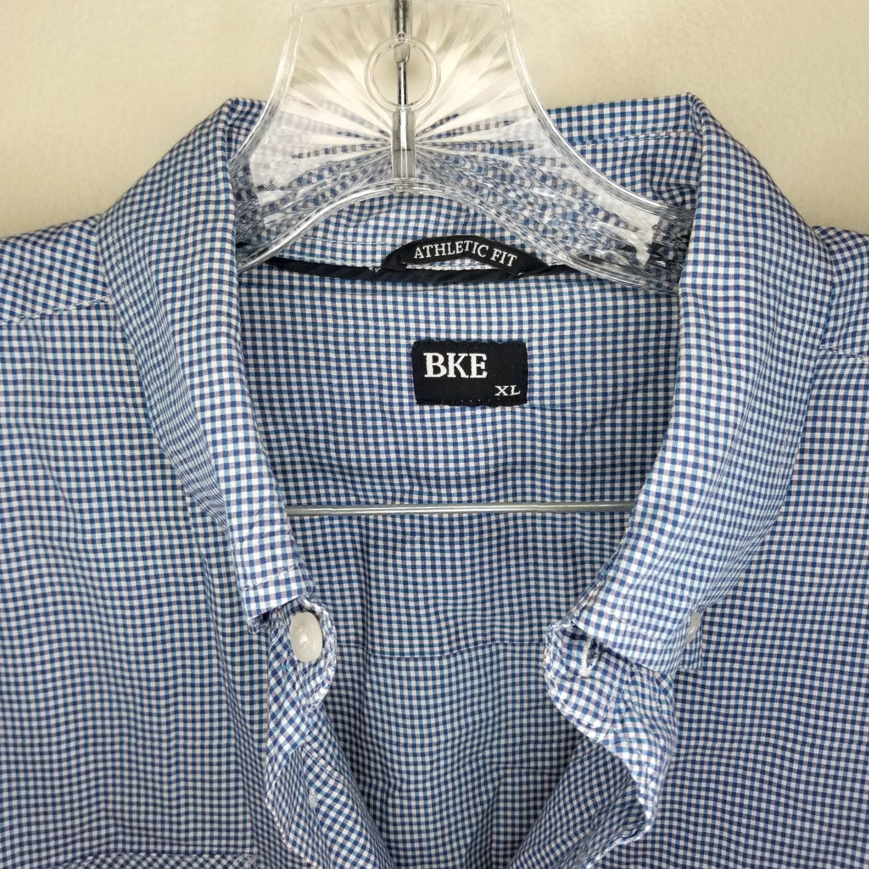 Vintage BKE Buckle Long Sleeve Plaid Button-Up Shirt With Pockets XL Blue Mens Size US XL / EU 56 / 4 - 3 Thumbnail