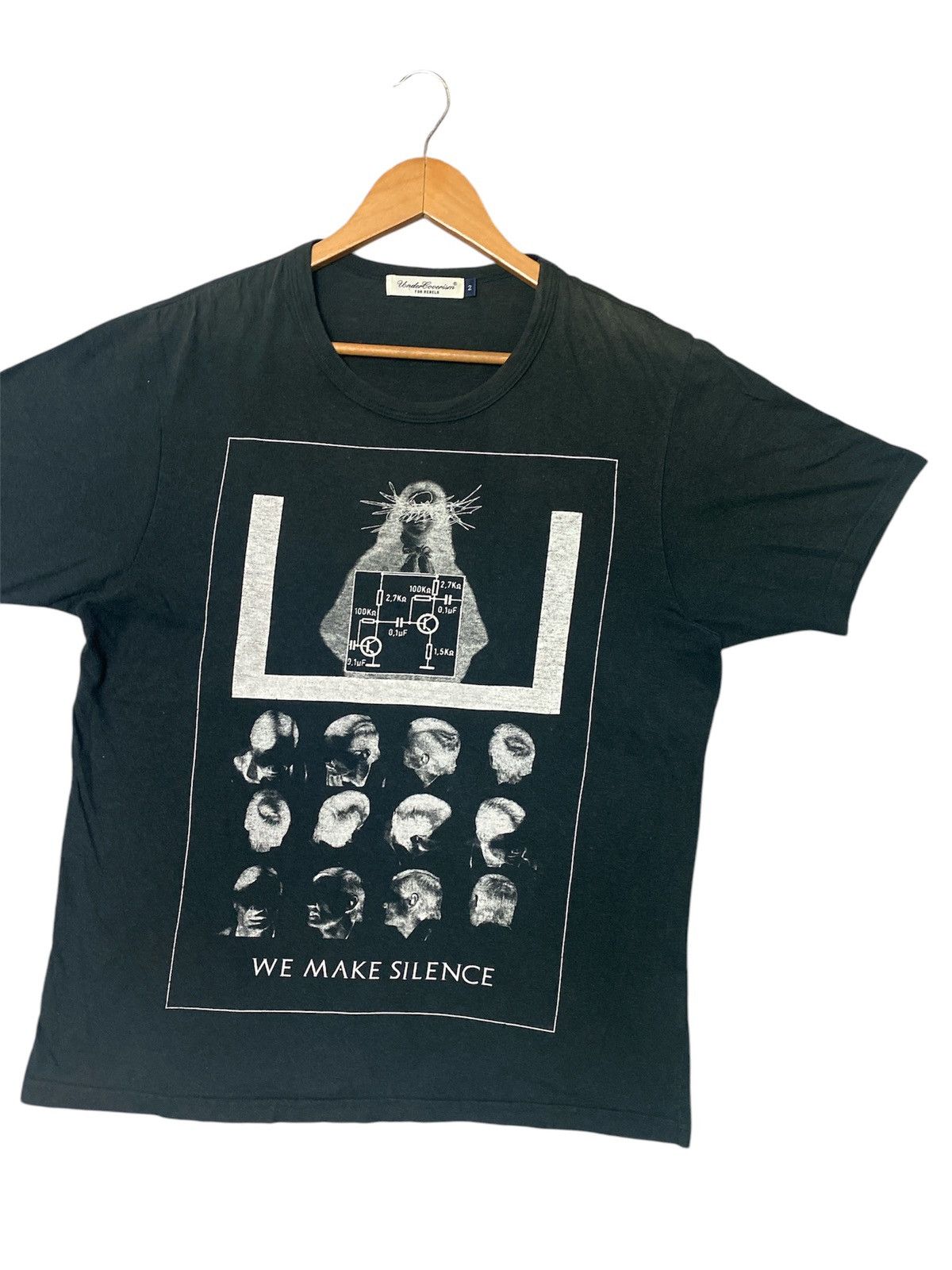 Japanese Brand × Undercover × Vintage ‼️RARE‼️UNDERCOVER “WE MAKE SILENCE” VINTAGE SHIRT TEE🔥 Size US L / EU 52-54 / 3 - 2 Thumbnail