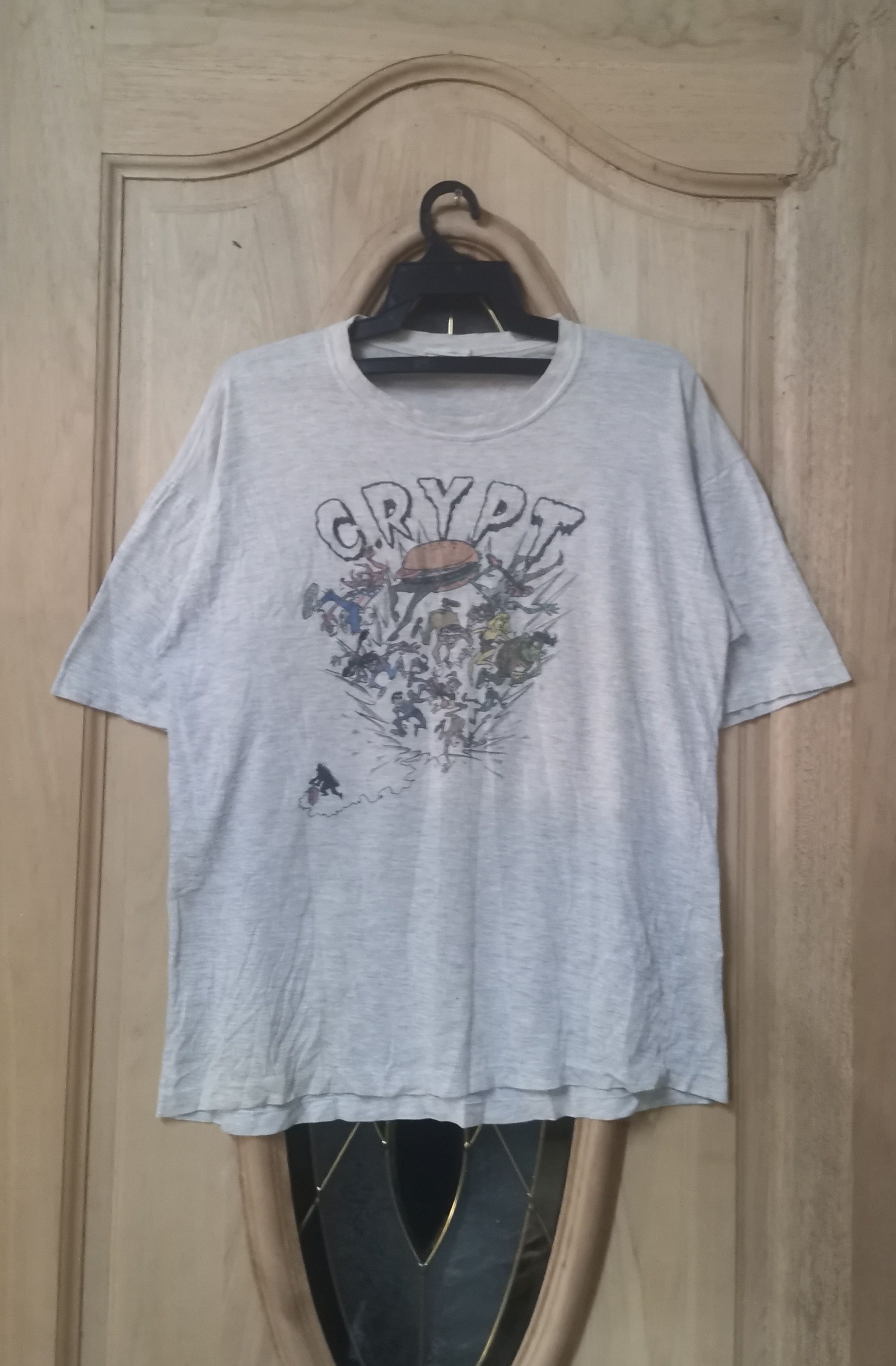 Vintage Vintage CRYPT RECORD T-shirt Size US L / EU 52-54 / 3 - 1 Thumbnail