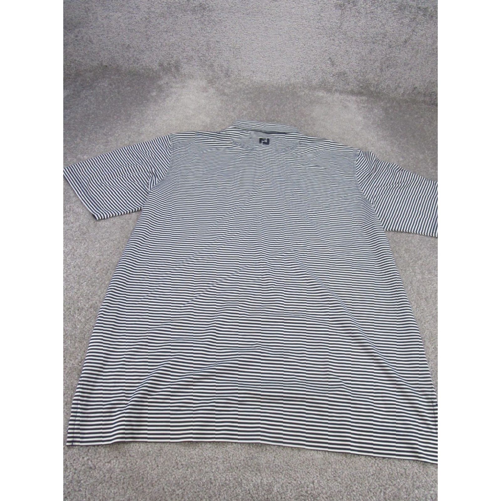 Footjoy FootJoy Polo Shirt Mens Large White Striped Short Sleeve Golf Size US L / EU 52-54 / 3 - 3 Thumbnail