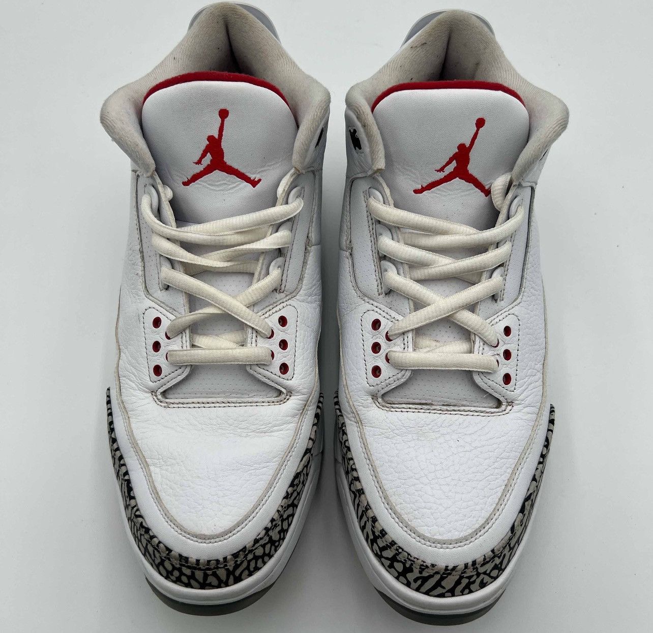 Jordan Brand × Nike Jordan 3 White Cement OG Golf Sneakers 2017 Size 12 Size US 12 / EU 45 - 4 Thumbnail