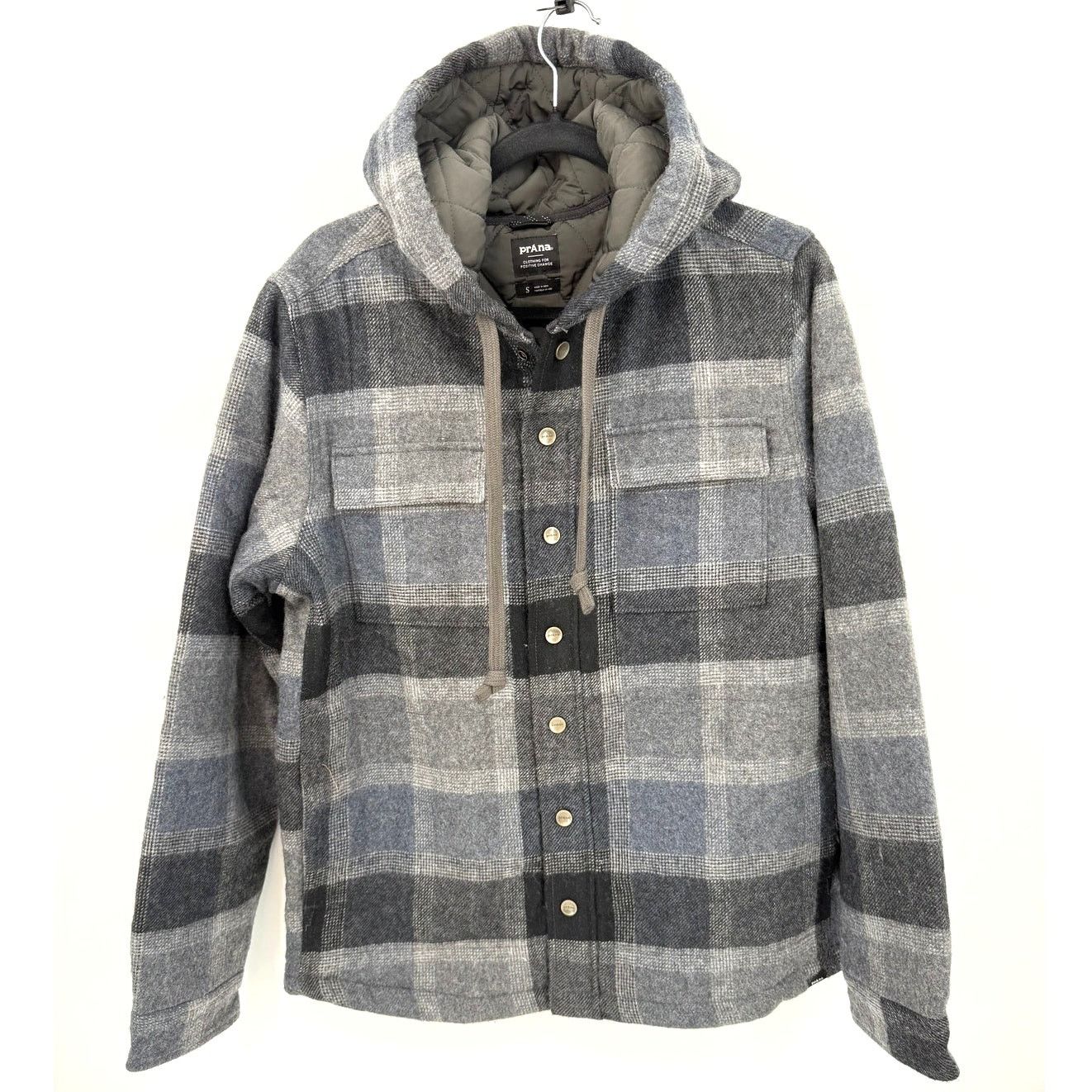 Prana NWT prAna Asgard Hooded Flannel Plaid Button Shacket/Jacket Size US S / EU 44-46 / 1 - 1 Thumbnail
