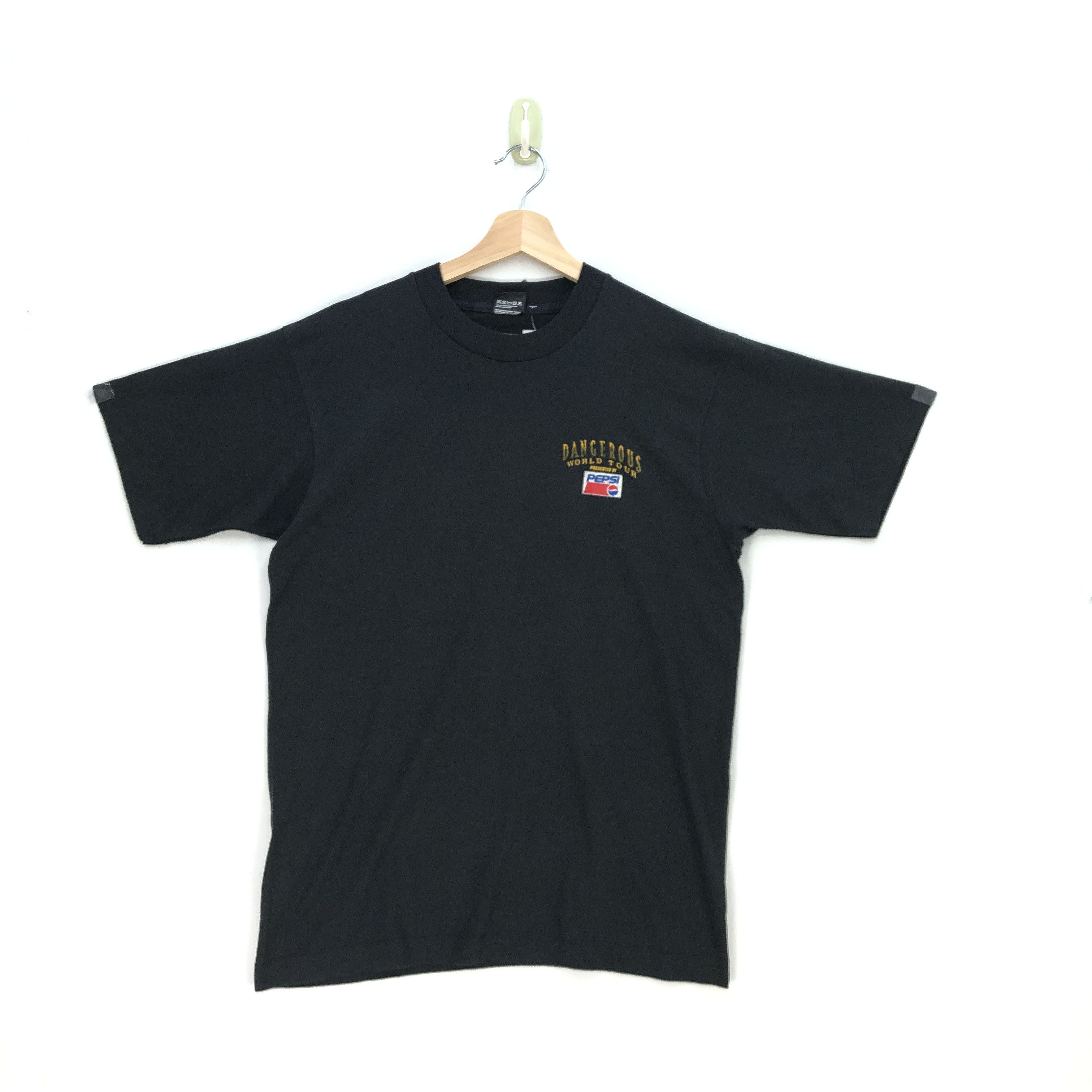 Band Tees Vintage Michael Jackson T Shirt Pepsi Dangerous World Tee Size US M / EU 48-50 / 2 - 2 Thumbnail