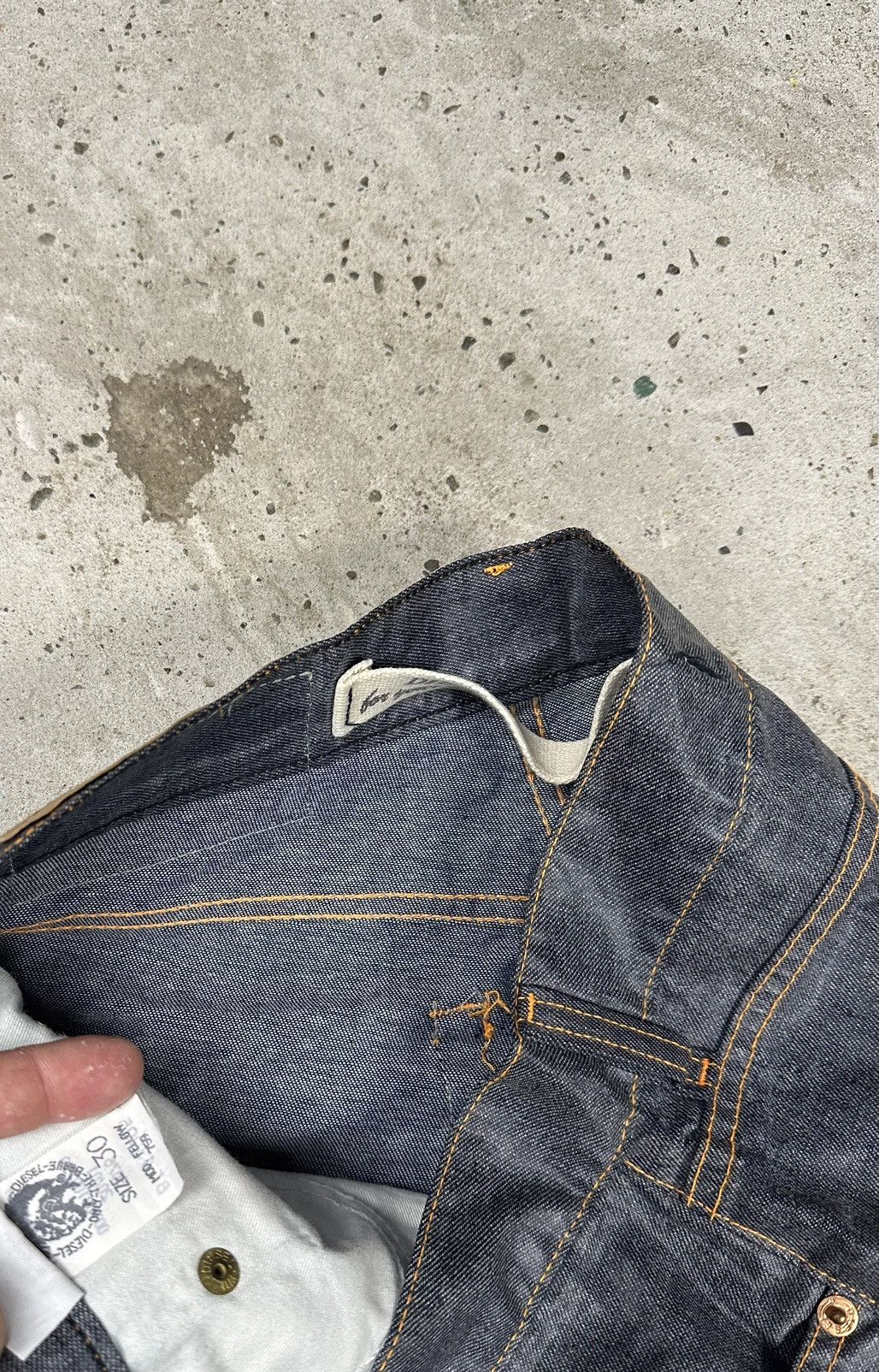 Diesel × Vintage Vintage Y2K Diesel Waxed Fellow Denim Pants Jeans Size US 30 / EU 46 - 11 Thumbnail