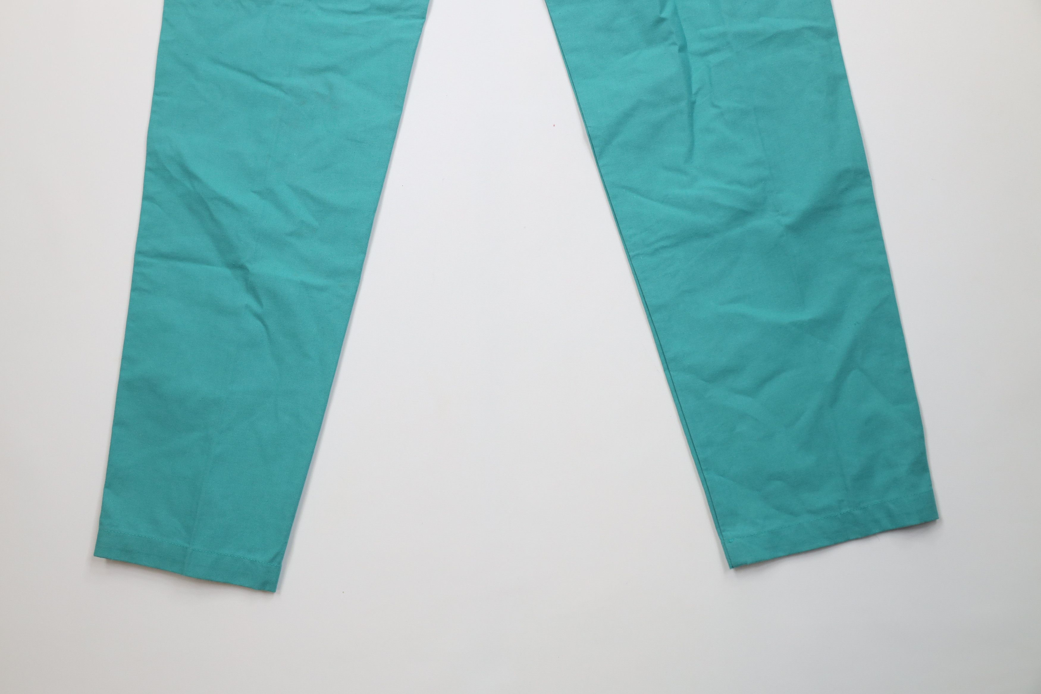 Nike Deadstock Vintage 80s 90s Nike Basketball Pants Teal Cotton Size US 34 / EU 50 - 15 Thumbnail