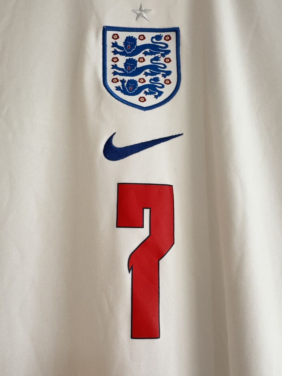 Nike Jack Grealish #7 England 2020-2021 Home Soccer Jersey Kit Size US XXL / EU 58 / 5 - 7 Thumbnail