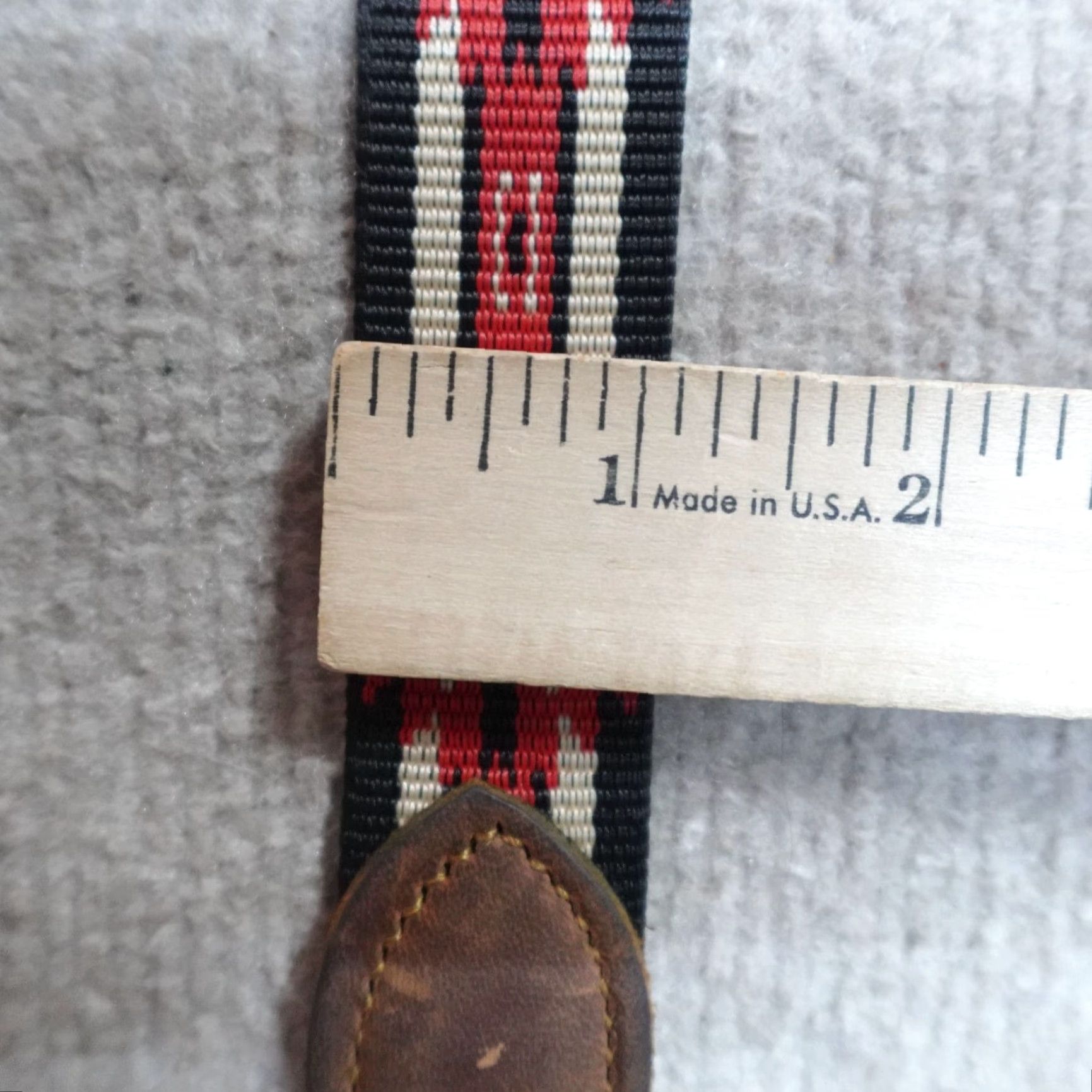 Vintage VINTAGE Bison Belt Co. Belt XL Black Leather Geometric Southwestern Design Men Belt Size ONE SIZE - 7 Thumbnail