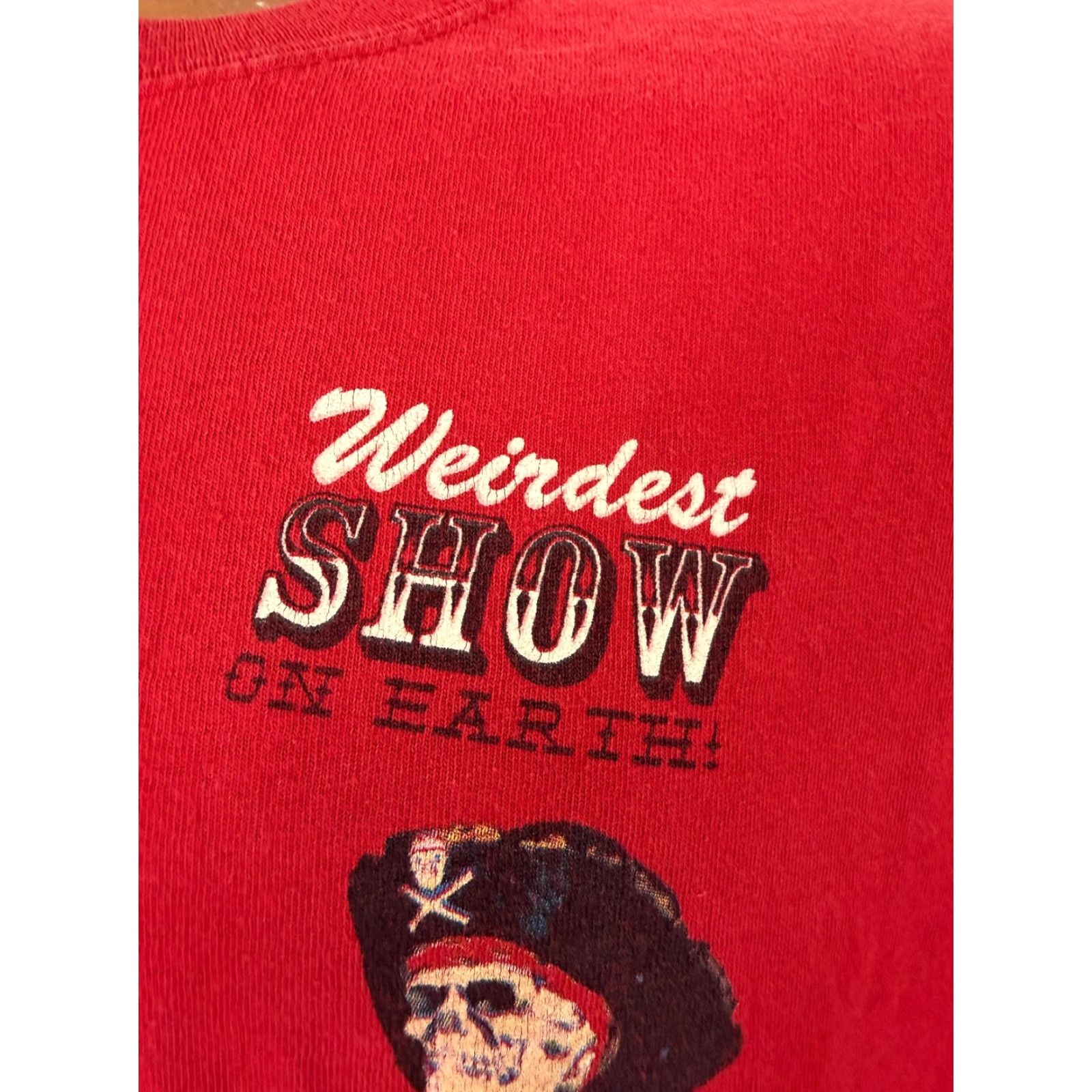 Gildan Museum of the Weird Shirt Large 6th Street Austin Texas Freaks Mermaid Pirate Size US L / EU 52-54 / 3 - 4 Thumbnail