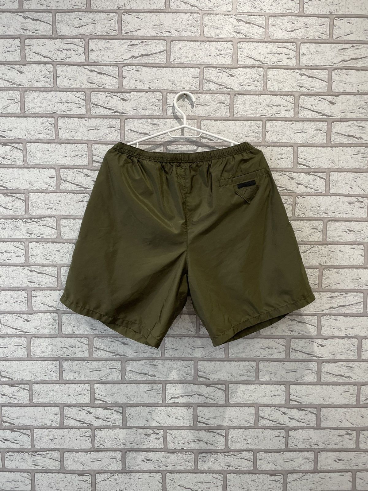 Prada Prada Milano Nylon Green / Brown Swim Shorts Size 54 M Size US 34 / EU 50 - 10 Thumbnail