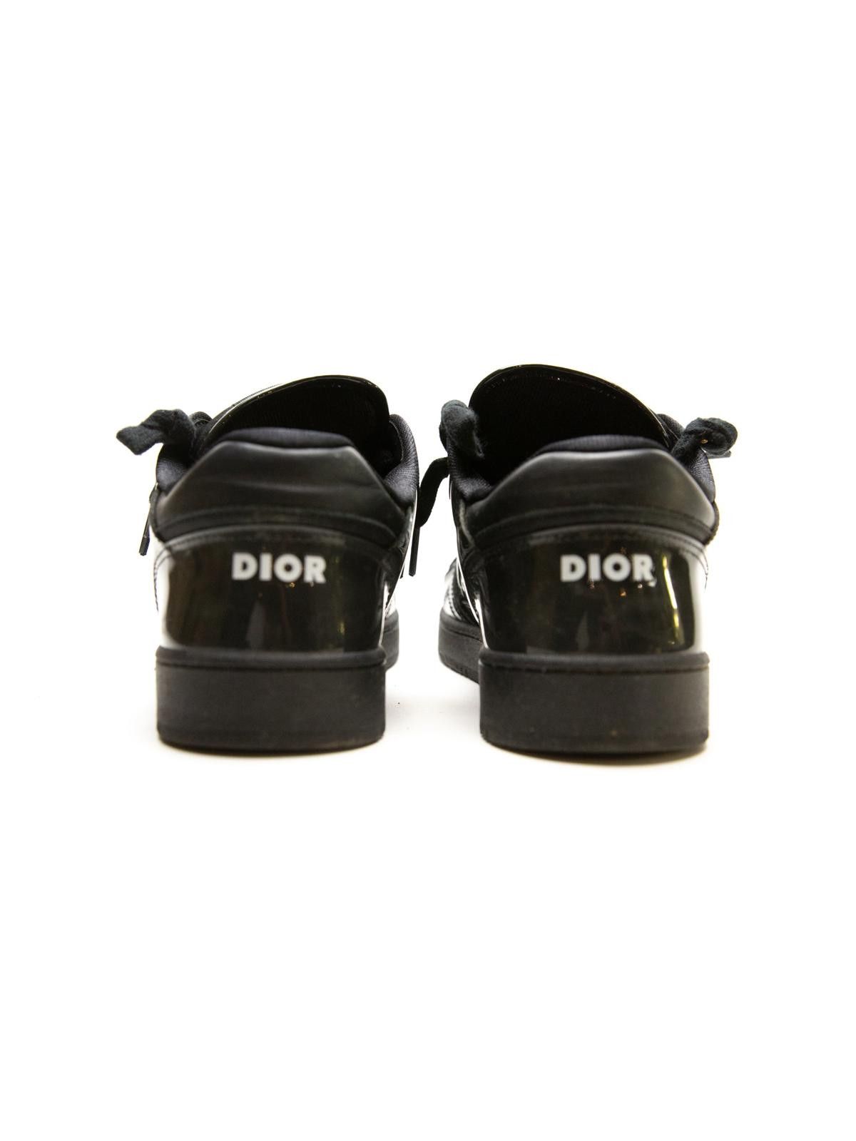 Dior Dior B27 Low Black Patent Dior Oblique Trainers Size US 8 / EU 41 - 3 Thumbnail
