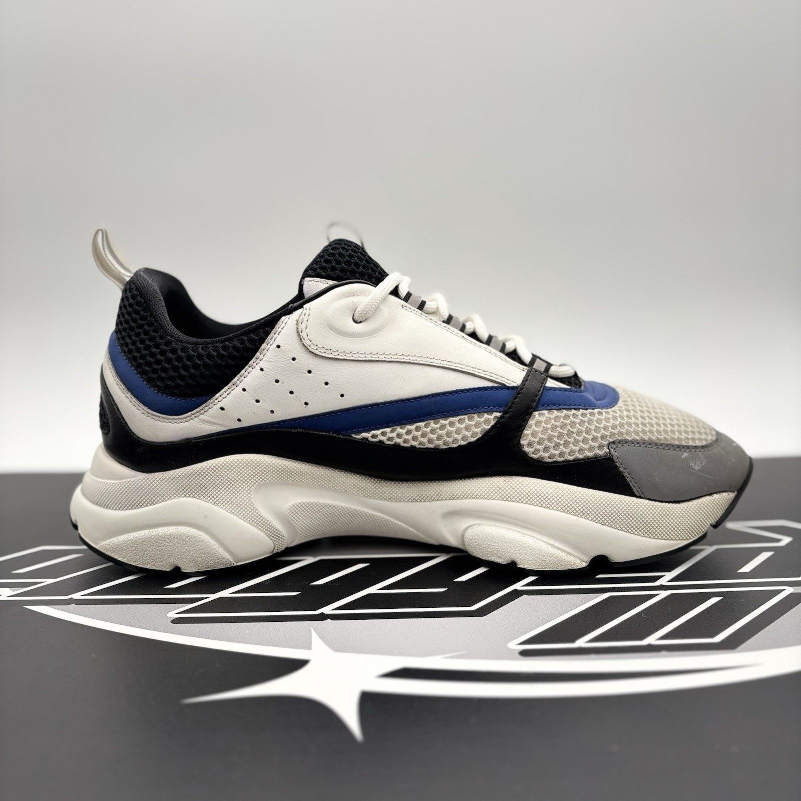 Dior Dior B22 Sneaker ' White, Blue, Black Reflective ' Size US 13 / EU 46 - 13 Thumbnail