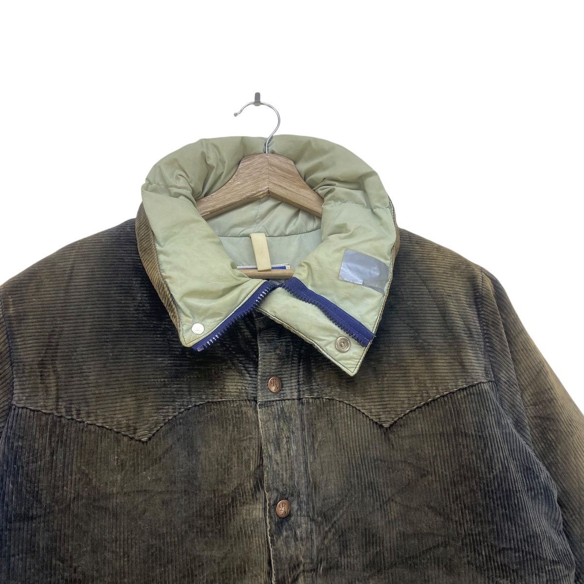 Vintage Vintage Powderhorn Mountaineering Corduroy Goose Down Jacket Size US L / EU 52-54 / 3 - 3 Thumbnail