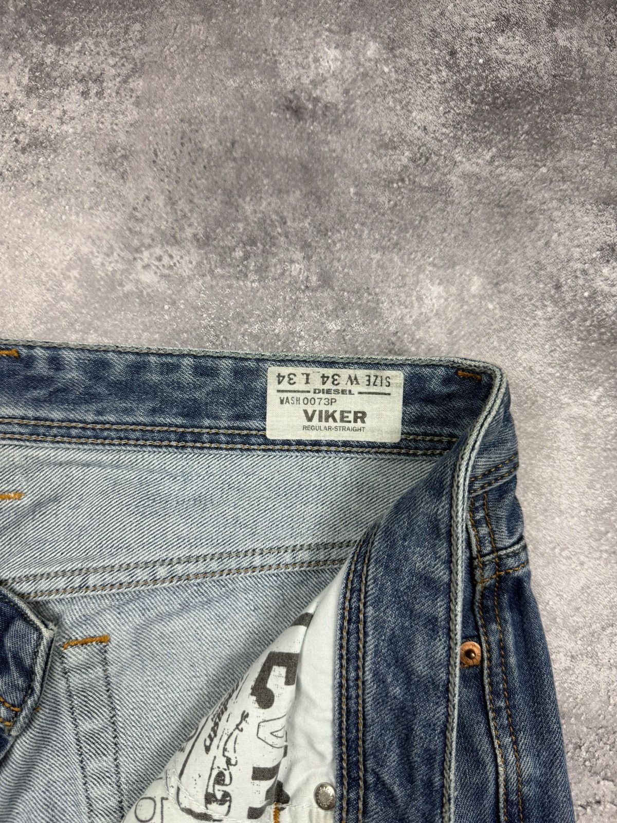 Vintage Diesel Avant Garde Flared Blue Denim Jeans Y2K Rare