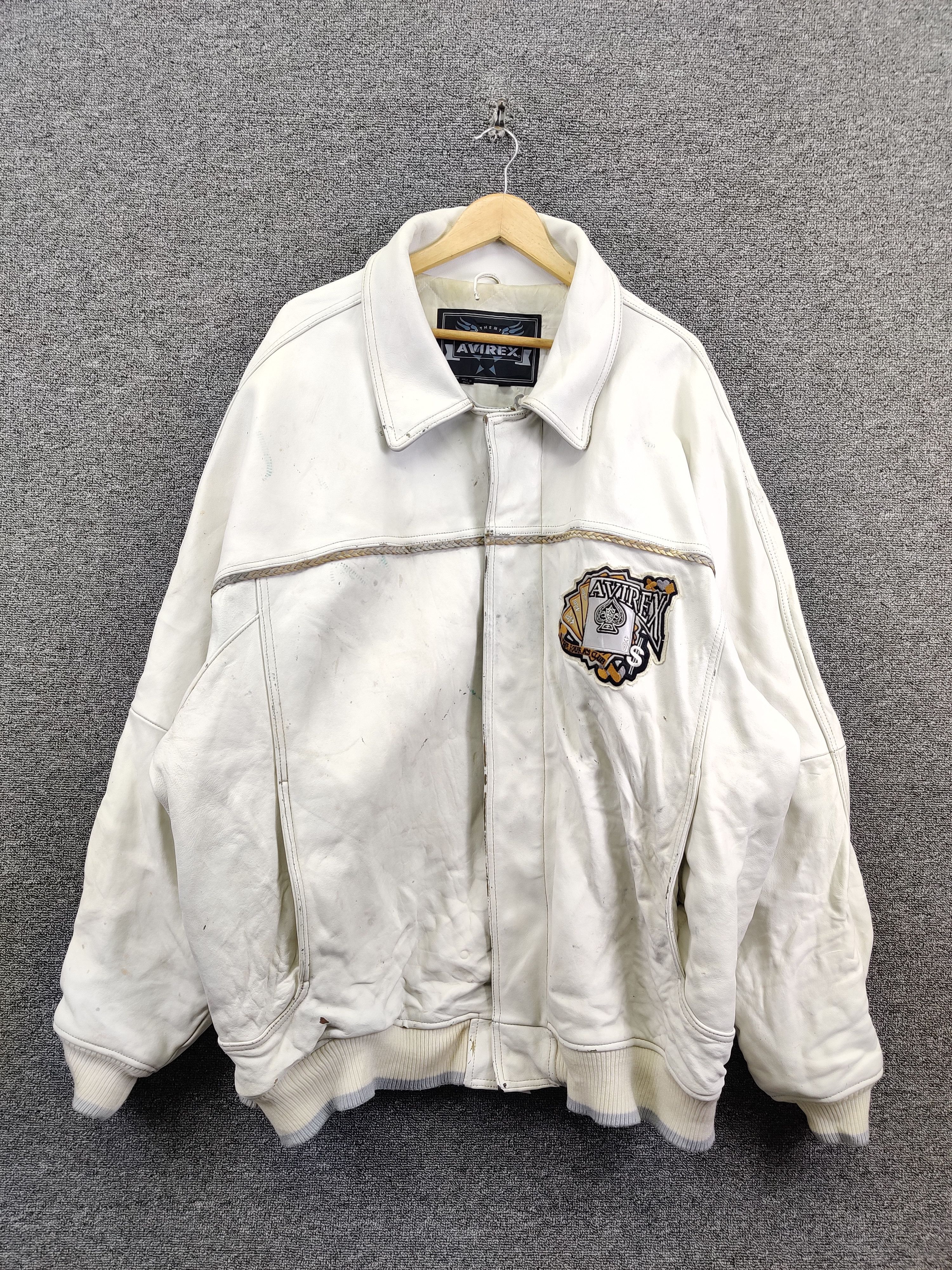 Avirex Vintage 90's Avirex Gamblers Club King Casino Leather Jacket Size US XXL / EU 58 / 5 - 6 Thumbnail