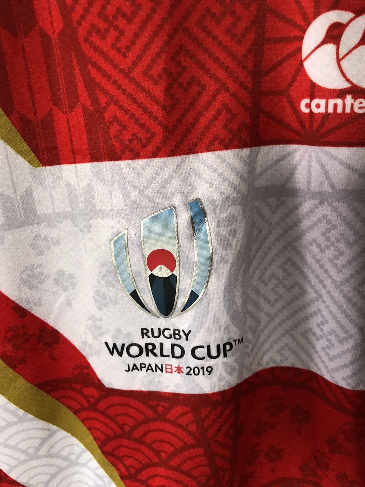Edition Japan Grail🔥 “Kissyo” Japan RWC 19’ Home Jersey Cherry Blossom Size US M / EU 48-50 / 2 - 3 Thumbnail