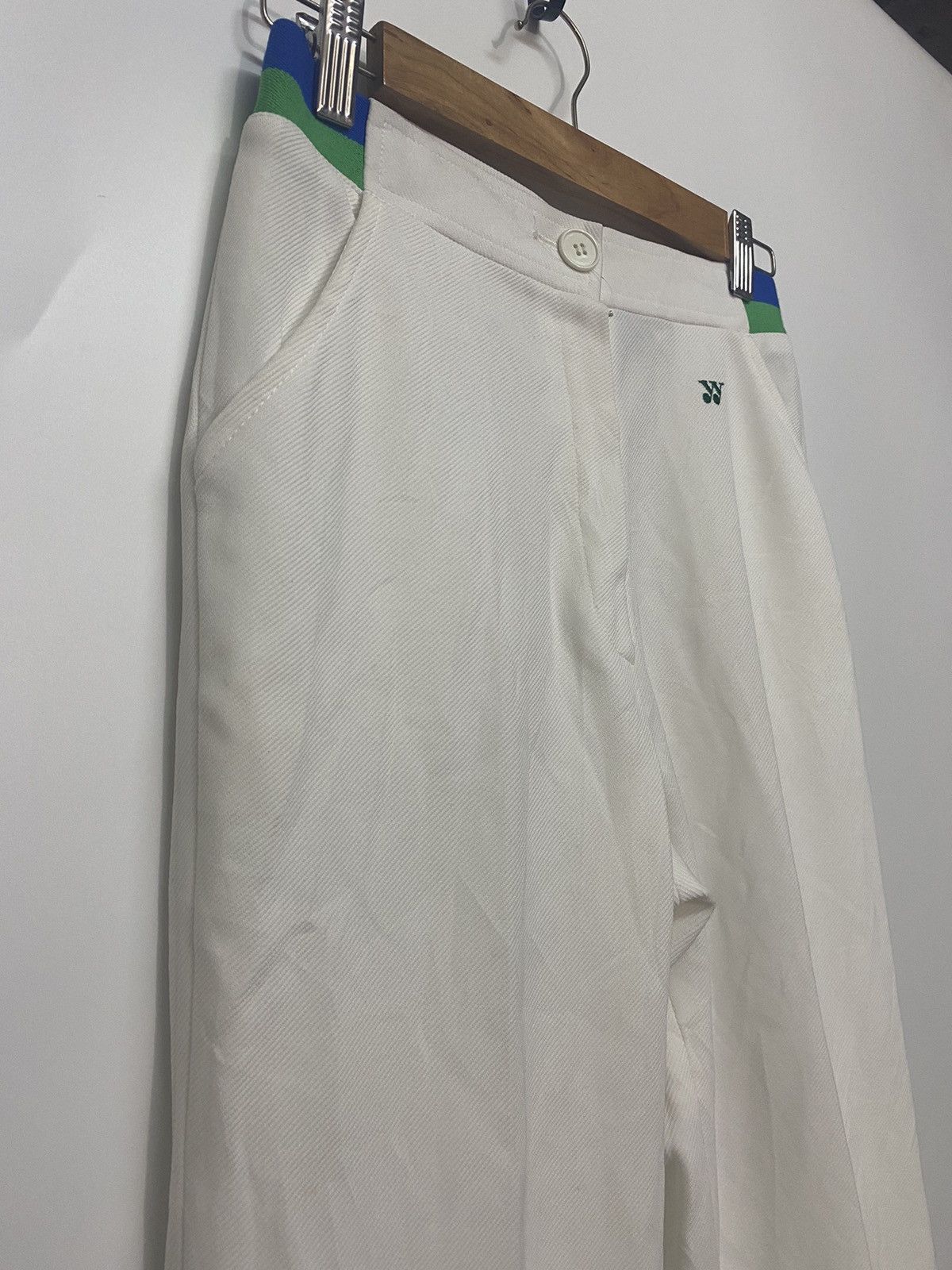Japanese Brand × Vintage VINTAGE Yonex Tennis Track Pant White Wimbledon Sports Japan Size 26" / US 2 / IT 38 - 11 Thumbnail