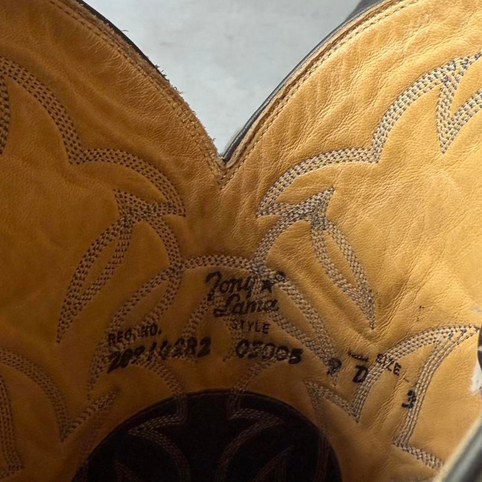 Tony Lama Vintage Tony Lama Western Ostrich Cowboy Boots Roper Rodeo Size US 9 / EU 42 - 6 Thumbnail