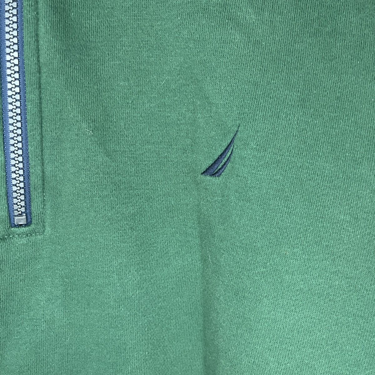 Nautica Nautica 1/4 Quarter Zip Up Sweatshirt Forest Green Size XL Size US XL / EU 56 / 4 - 2 Thumbnail