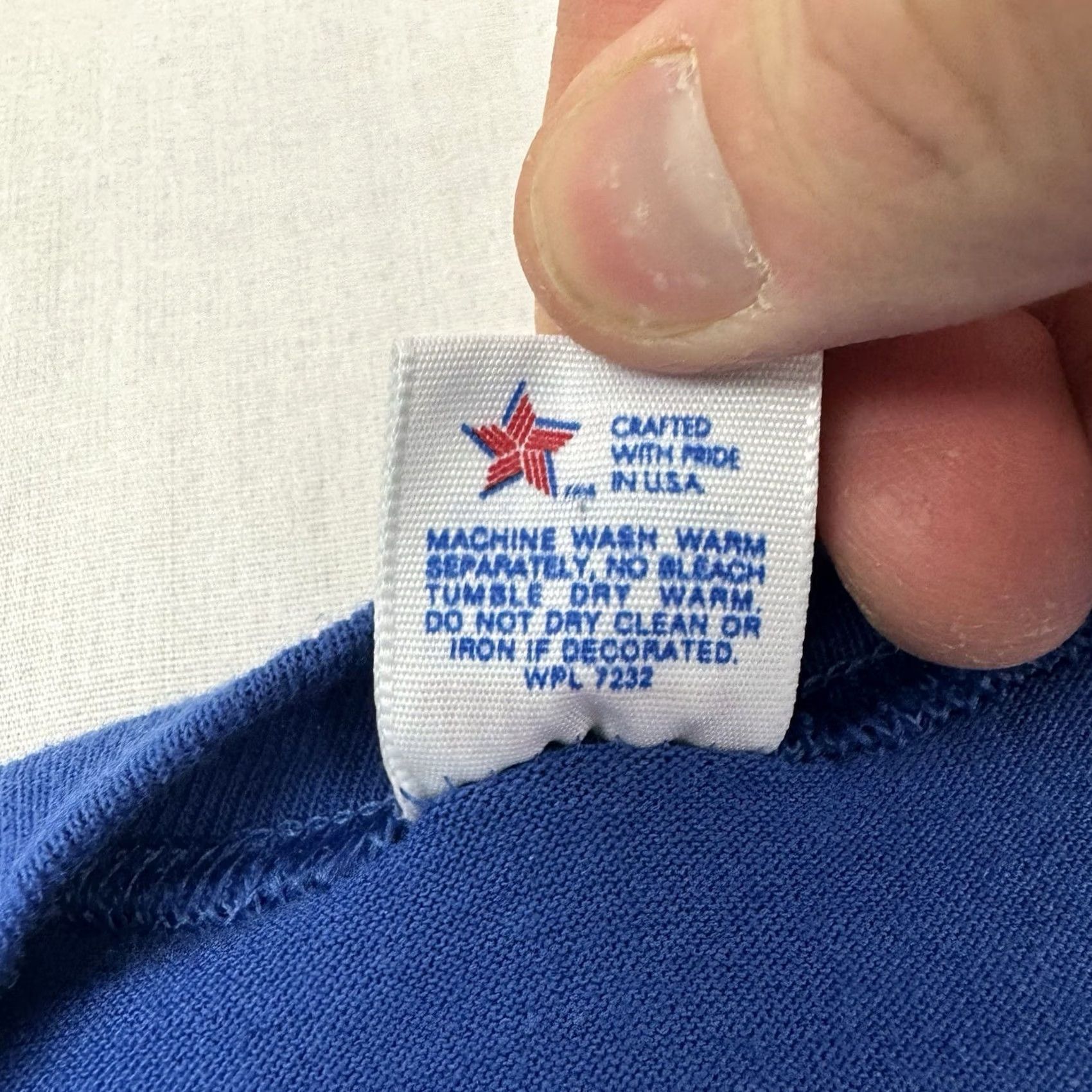 Jerzees VINTAGE Jerzees T-Shirt Adult Medium Blue 80s USA Funny Graphic 1980s Shirt Mens Size US M / EU 48-50 / 2 - 6 Thumbnail