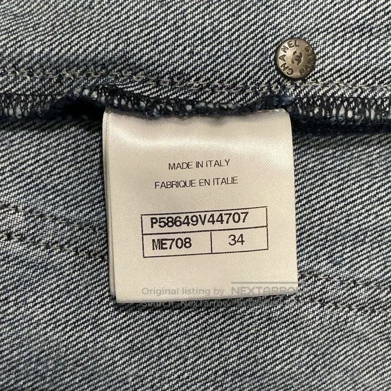 Chanel Chanel Dark blue wide-leg trousers Size 42" / US 20 - 6 Thumbnail