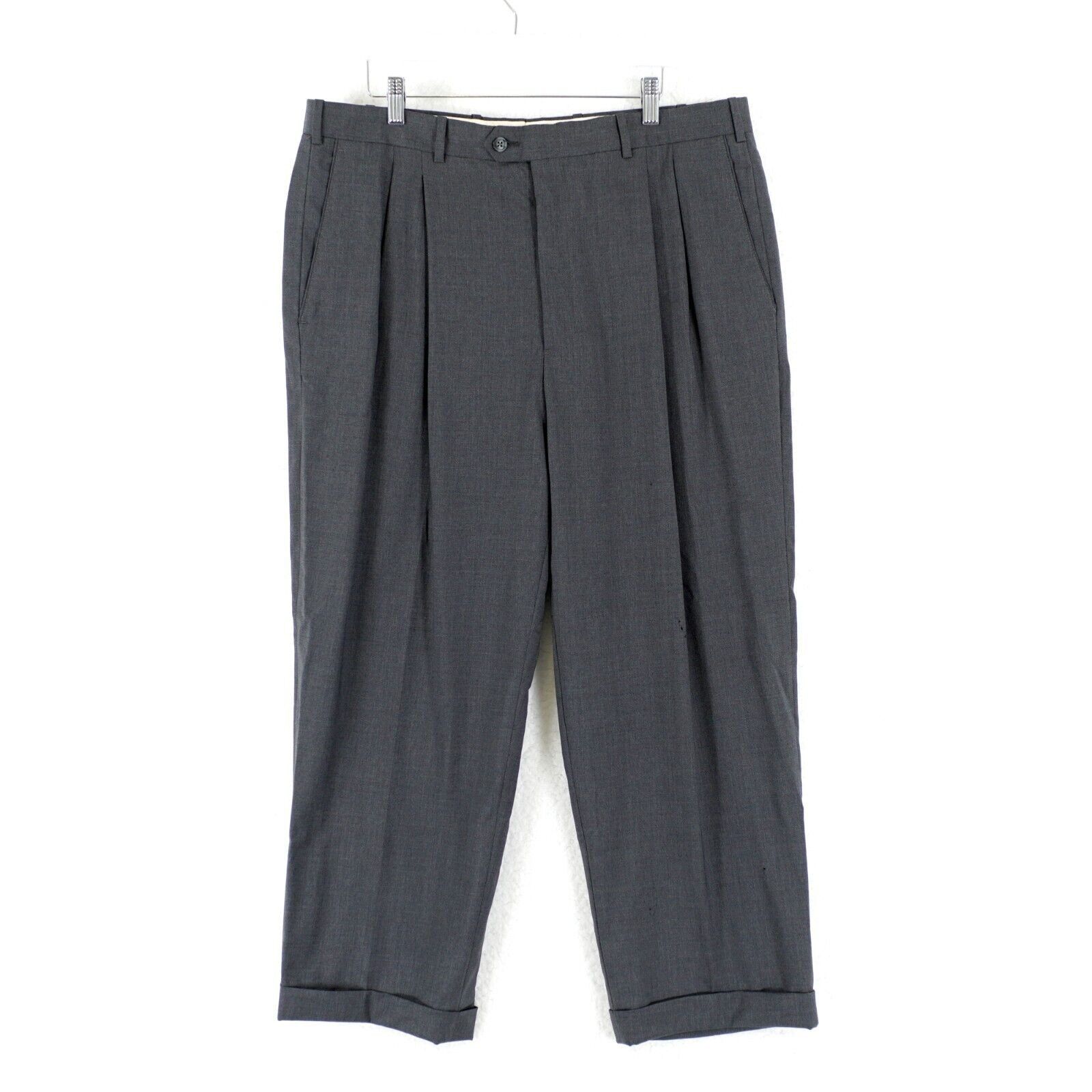 Nordstrom DAMAGED Nordstrom Trabaldo Togna Risalto Super 110s Wool Gra Size 36S - 1 Thumbnail