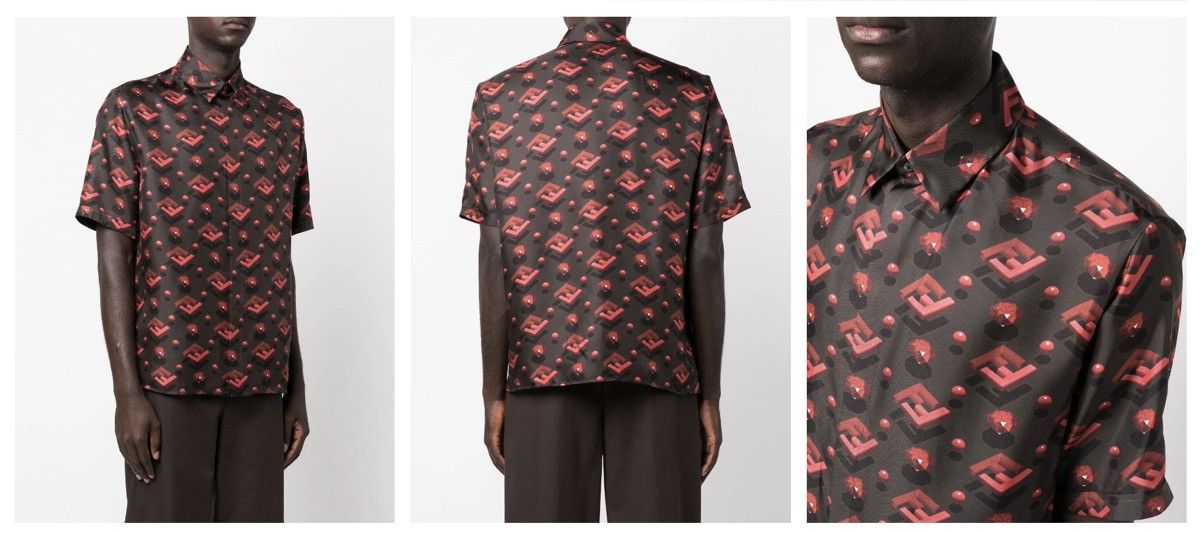 Fendi Fendi FF Diamond Shirt Size US L / EU 52-54 / 3 - 9 Thumbnail