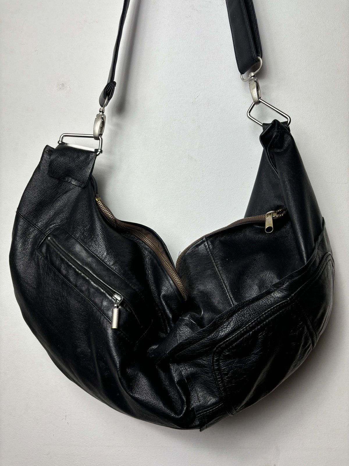 Japanese Brand × Vintage Bag hobo hand tote shoulder black noir pocket Size ONE SIZE - 2 Thumbnail