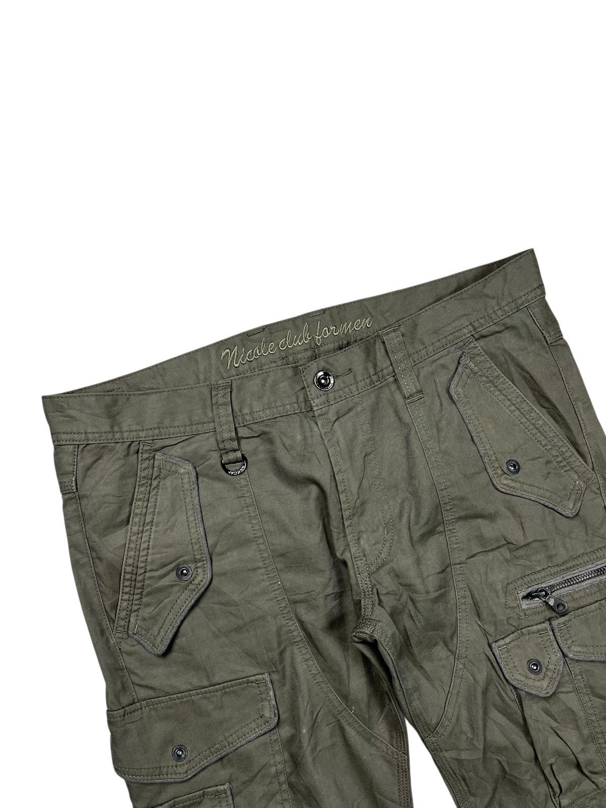 If Six Was Nine 2000s Nicole Club For Men - Multipocket Cargo Pants Size US 29 - 9 Thumbnail