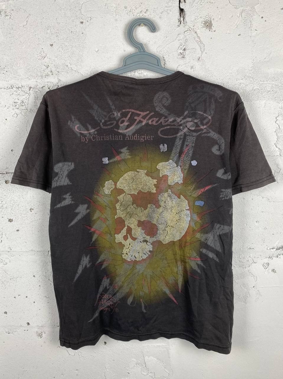 Ed Hardy × Japanese Brand × Vintage Ed Hardy TShirt Vintage Style Big Logo Print Y2K Skull 💀 Size US M / EU 48-50 / 2 - 6 Thumbnail