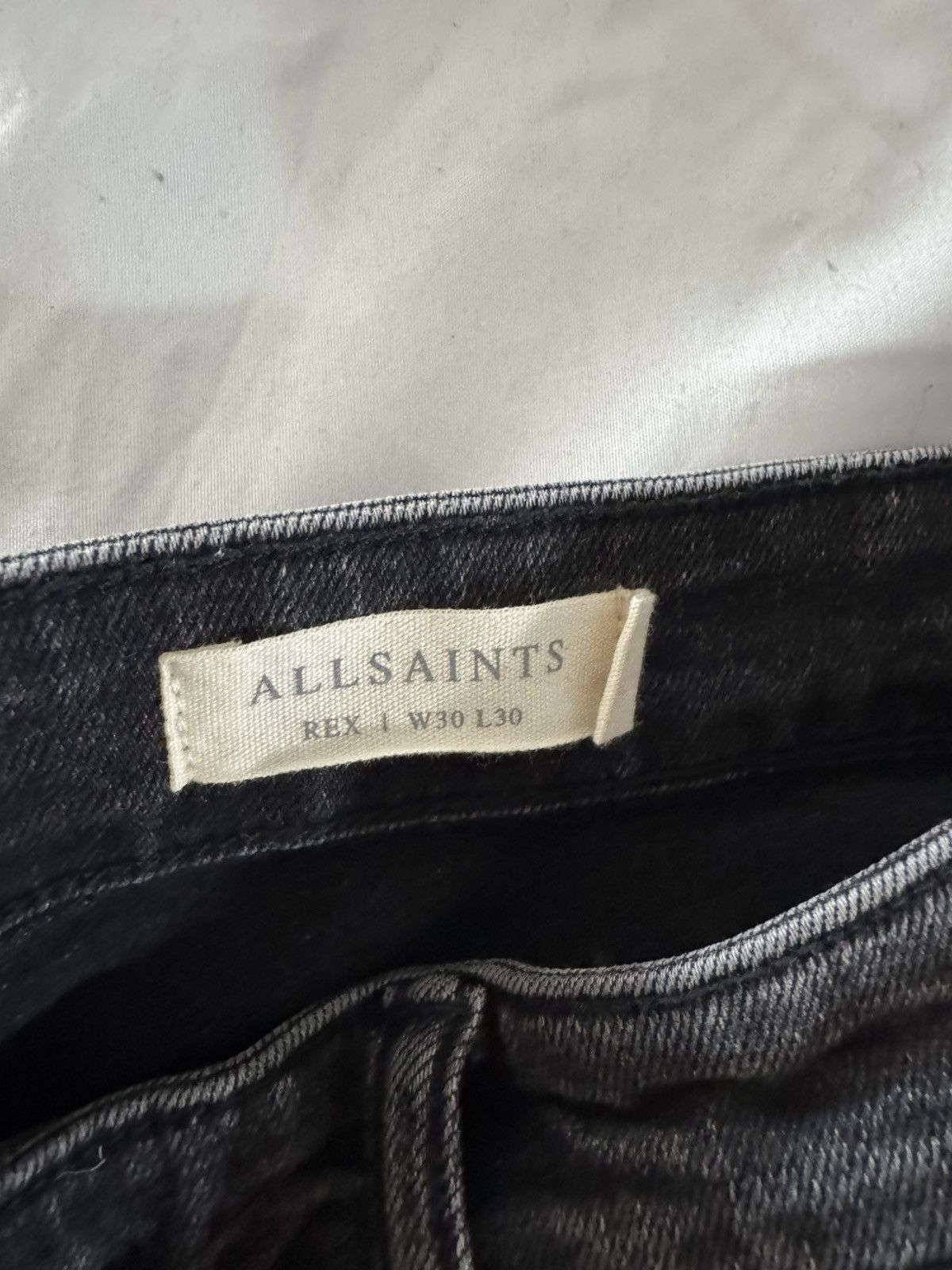 Allsaints All Saints Grey Rex Regular fit Denim Size US 30 / EU 46 - 5 Thumbnail