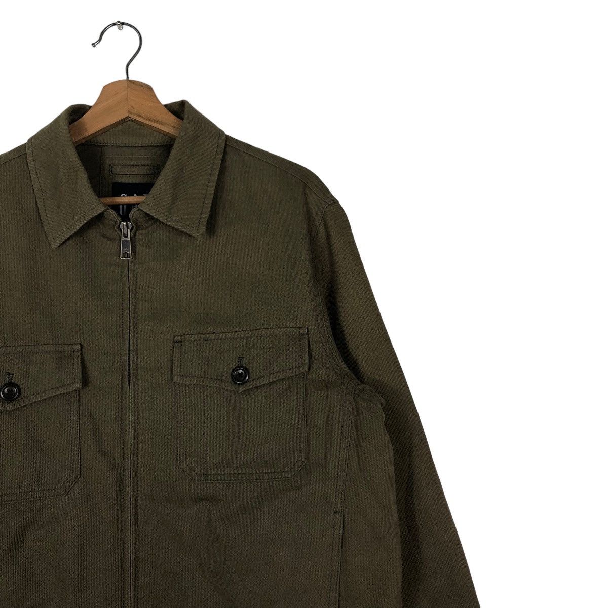 Japanese Brand 📌VINTAGE BIKER JACKET GAP MILITARY DESIGN CARGO POCKET Size US M / EU 48-50 / 2 - 6 Thumbnail