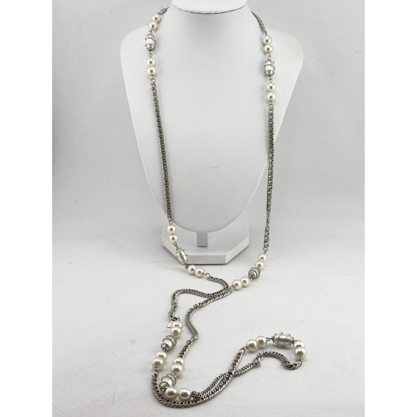 Vintage Vintage Sarah Coventry silver tone wire wrapped faux pearl n Size ONE SIZE - 6 Thumbnail