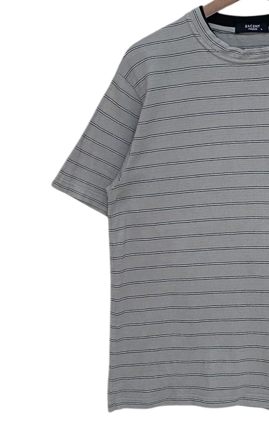 Japanese Brand × Vintage × Yohji Yamamoto Vintage Japanese Brand Y’Saccs Stripe T-shirt 2000s Size US L / EU 52-54 / 3 - 3 Thumbnail
