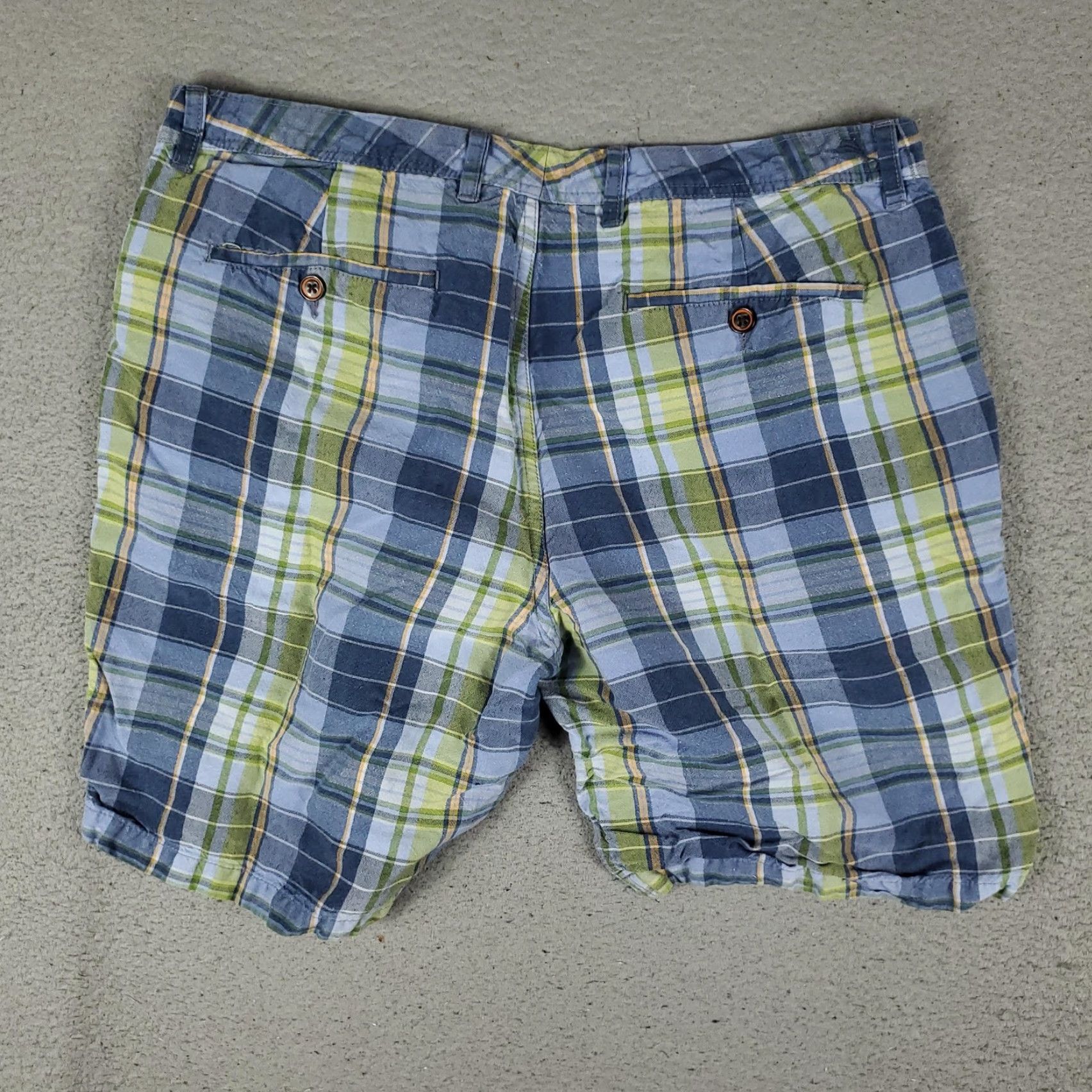 Tommy Bahama VINTAGE Tommy Bahama Shorts Men 36 Blue Green Plaid Linen Tencel Casual Fall Size US 36 / EU 52 - 7 Thumbnail