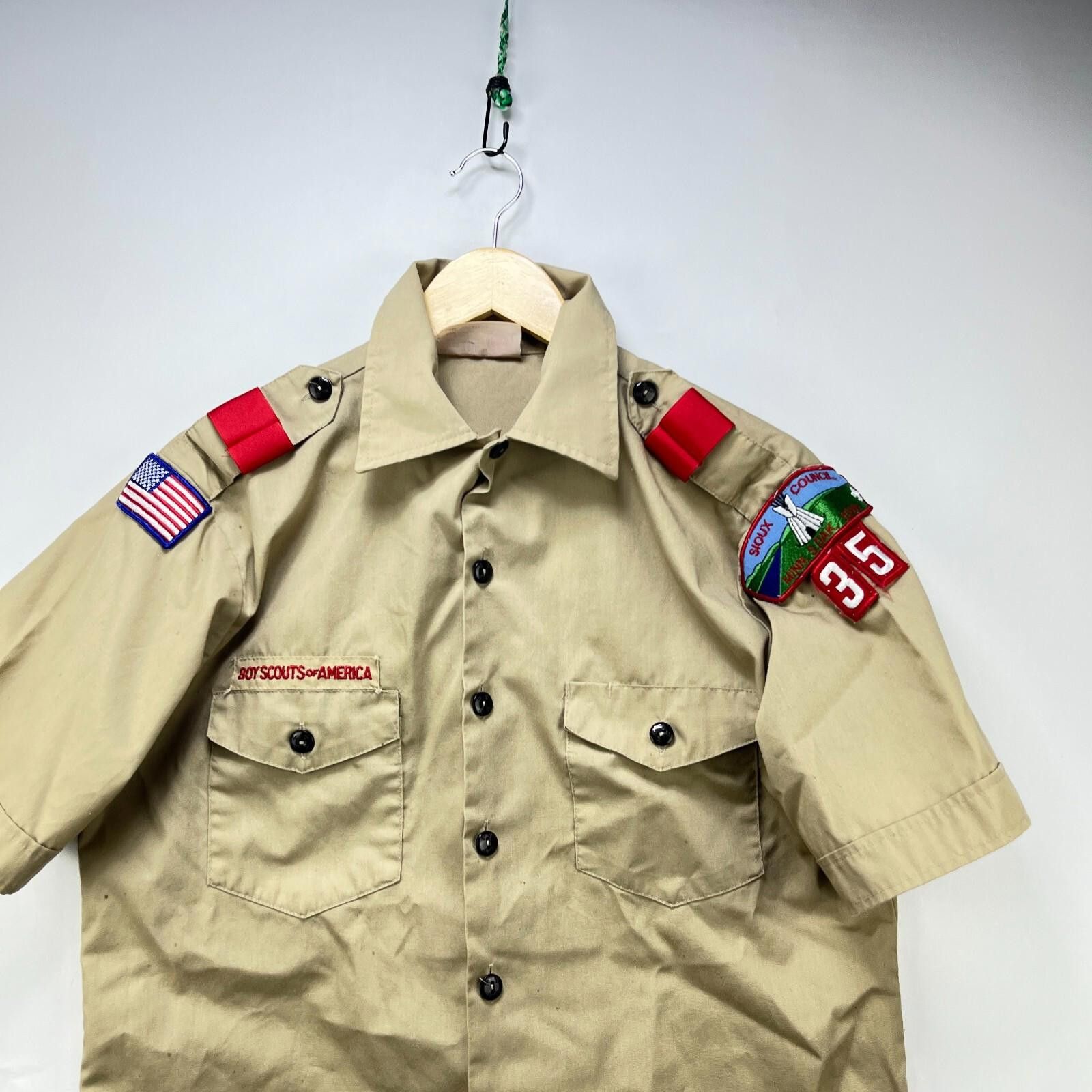 Other Vintage 80s Boy Scouts of America Shirt Youth XL Size ONE SIZE - 2 Thumbnail