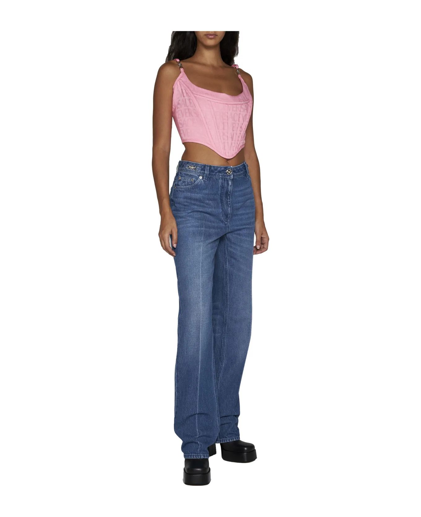 Versace o1y0226 Denim Pant in Blue Size 28" / US 6 / IT 42 - 2 Thumbnail