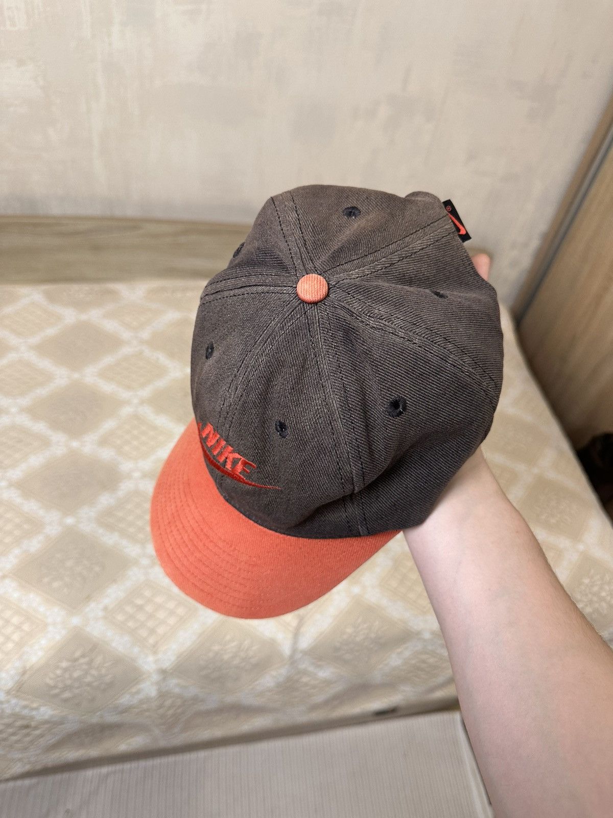 Nike 🔥 Nike 90s Big Logo Cap Hat Y2K Faded Court Size ONE SIZE - 8 Thumbnail