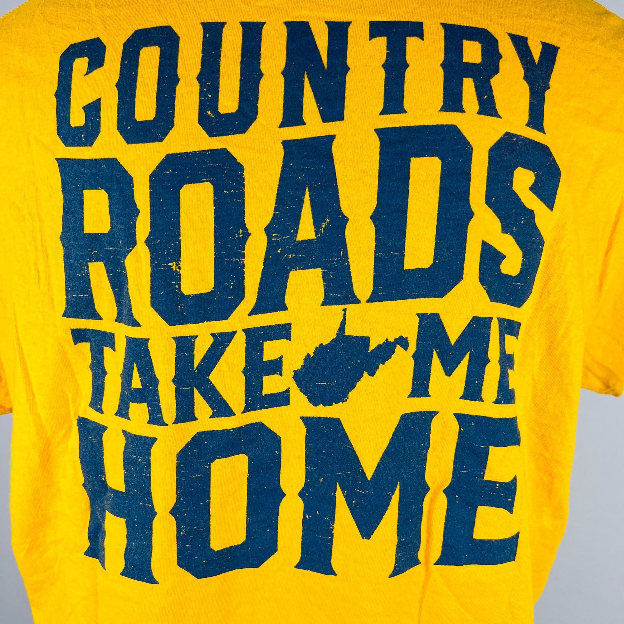 Gildan West Virginia Country Roads Take Me Home XL T-Shirt Shirt Size US XL / EU 56 / 4 - 5 Thumbnail