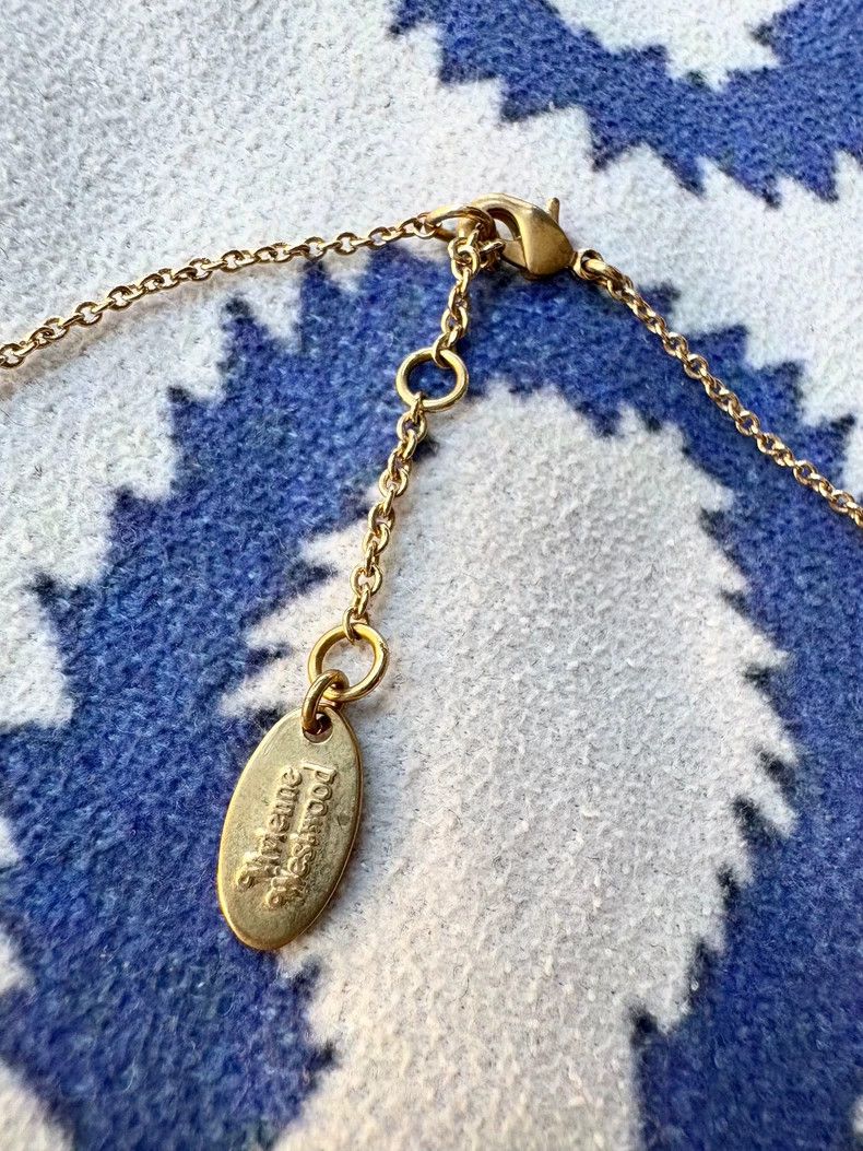 Vivienne Westwood Vivienne Westwood Vintage Mother-of-Pearl Saturn Necklace Size ONE SIZE - 6 Thumbnail