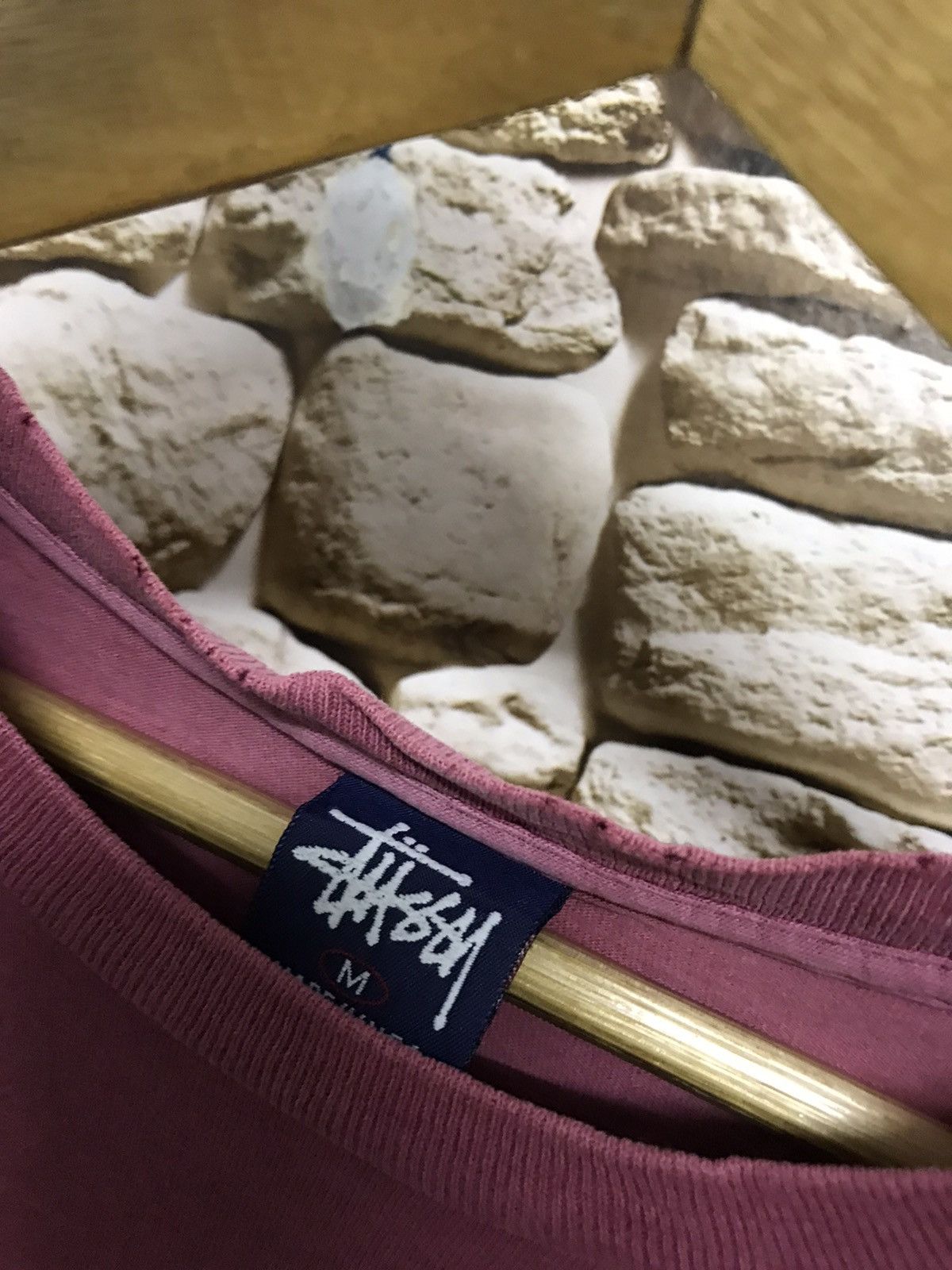 Stussy × Vintage Vintage Stussy Explorer Maroon Sunfaded Tees Size US M / EU 48-50 / 2 - 8 Thumbnail