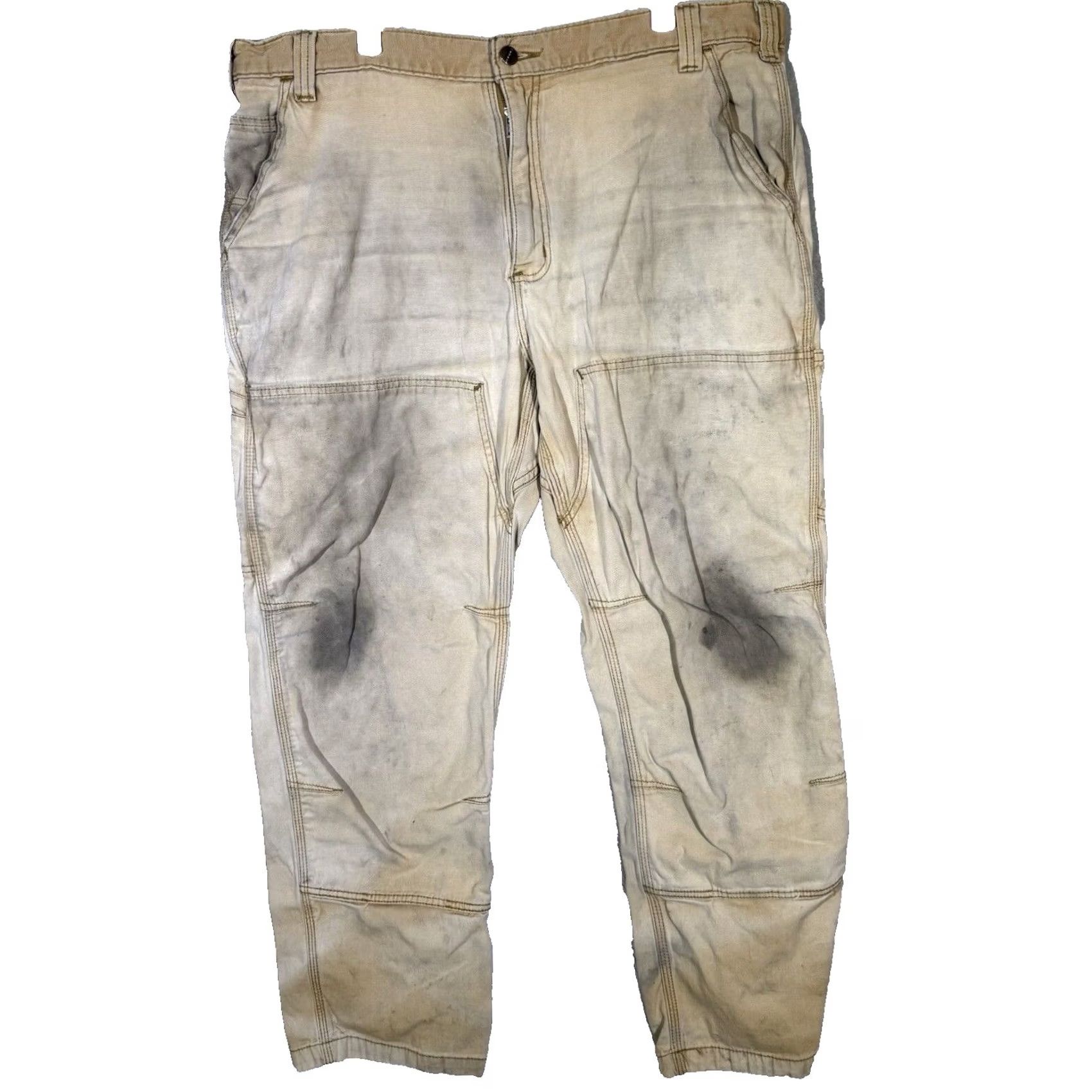 Carhartt Carhartt Pants Men’s 40x30 Tan Stretch Relaxed Fit Canvas Utility Workwear Size US 40 / EU 56 - 2 Thumbnail
