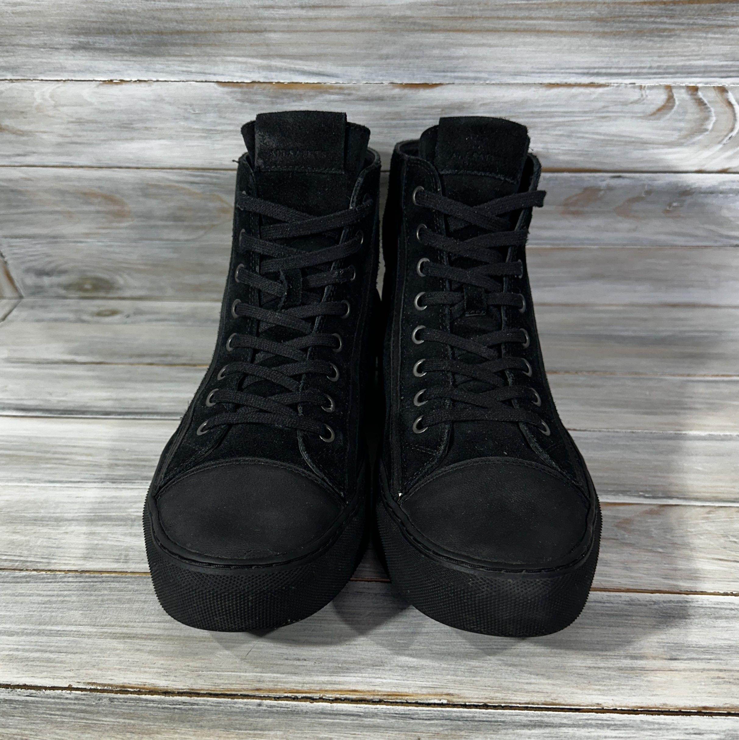 Allsaints ALL SAINTS Suede Hi Top Sneakers Casual Shoes Luxury Brand Size US 8 / EU 41 - 17 Thumbnail