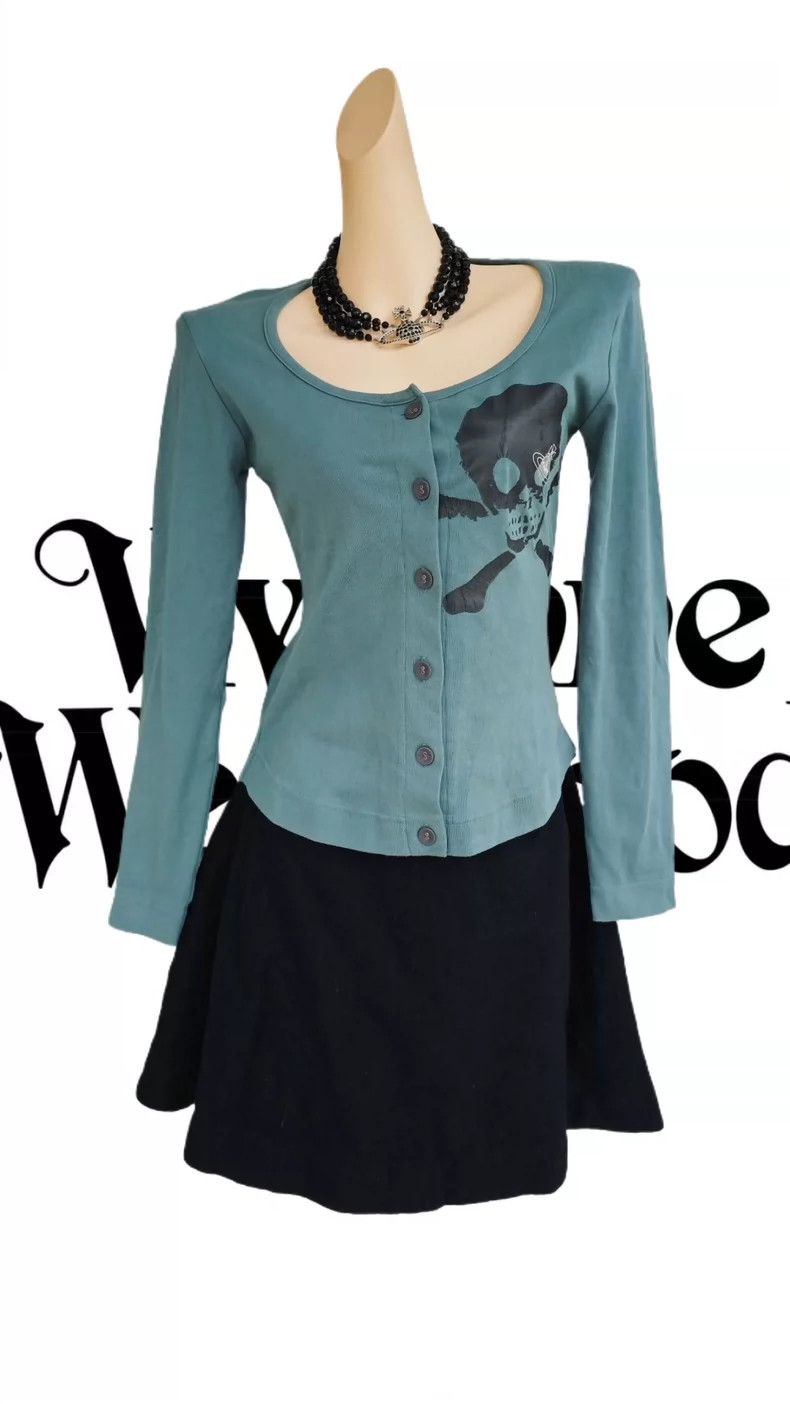 Vivienne Westwood Vivienne Westwood Green Skull T-shirt Size M / US 6-8 / IT 42-44 - 1 Thumbnail