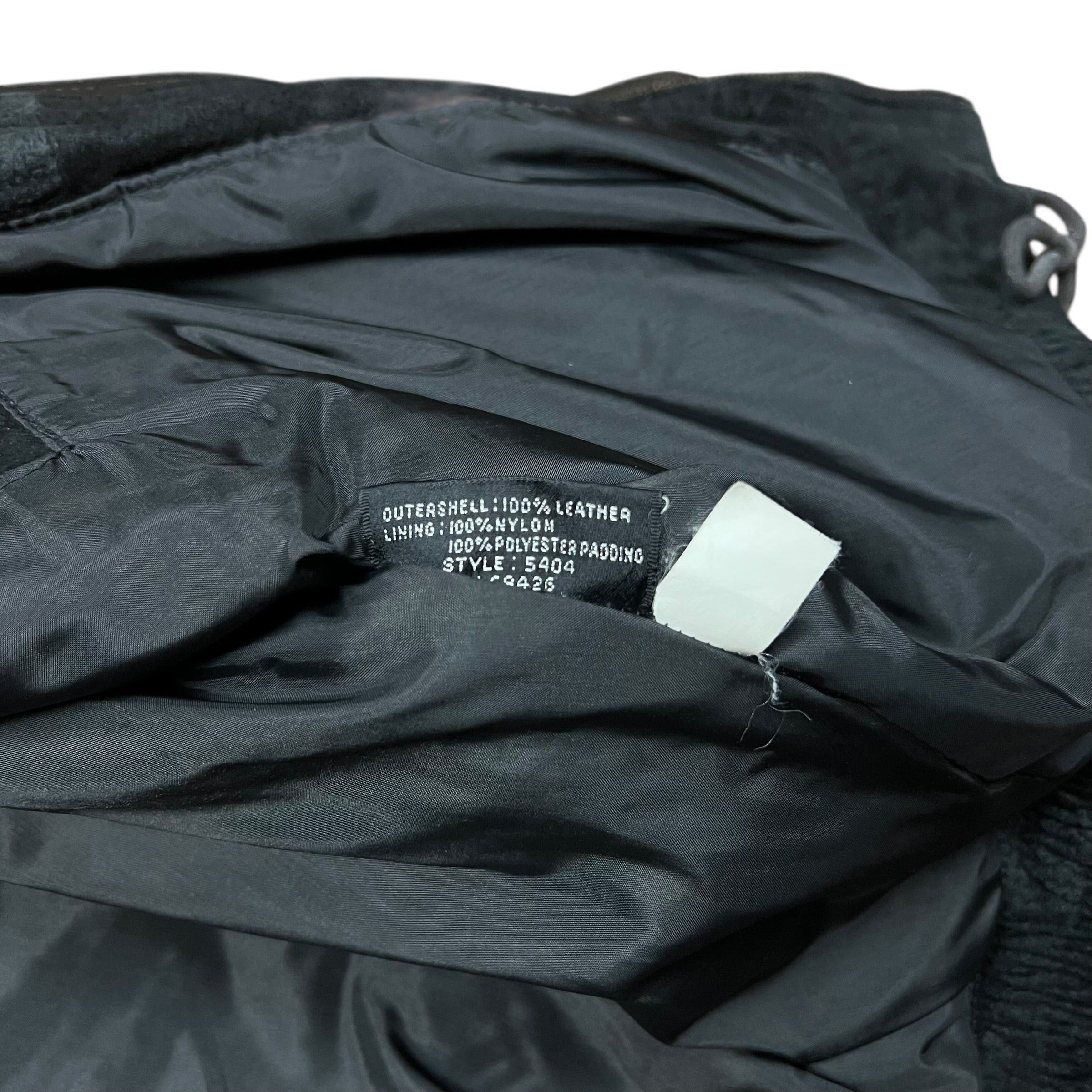 Vintage Byrnes & Baker Black Leather Bomber Jacket - M Size US M / EU 48-50 / 2 - 4 Thumbnail
