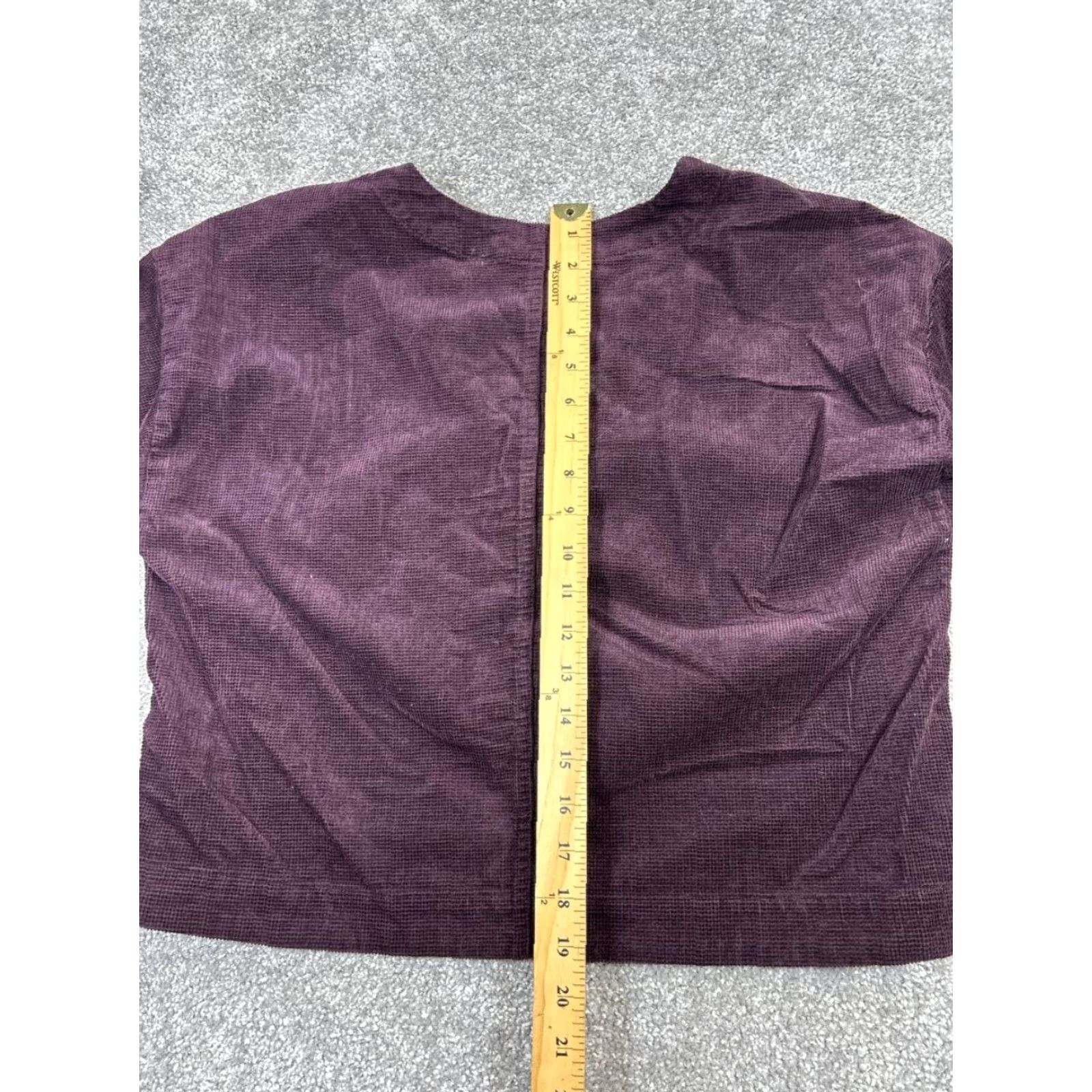 Madewell Madewell Sweater Pullover Women's Medium Purple Cotton Knit V-Neck Long Sleeve Casual Size M / US 6-8 / IT 42-44 - 7 Thumbnail