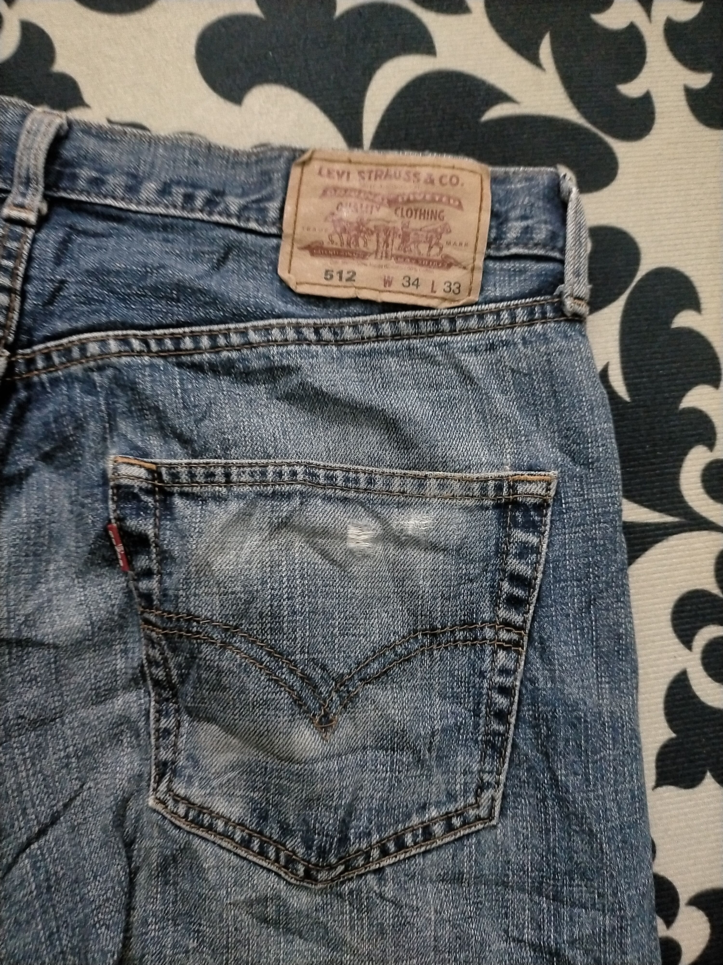 Levi's 🔥 Washed🔥 Vintage Levis 512 Distressed Jeans Size US 32 / EU 48 - 6 Thumbnail