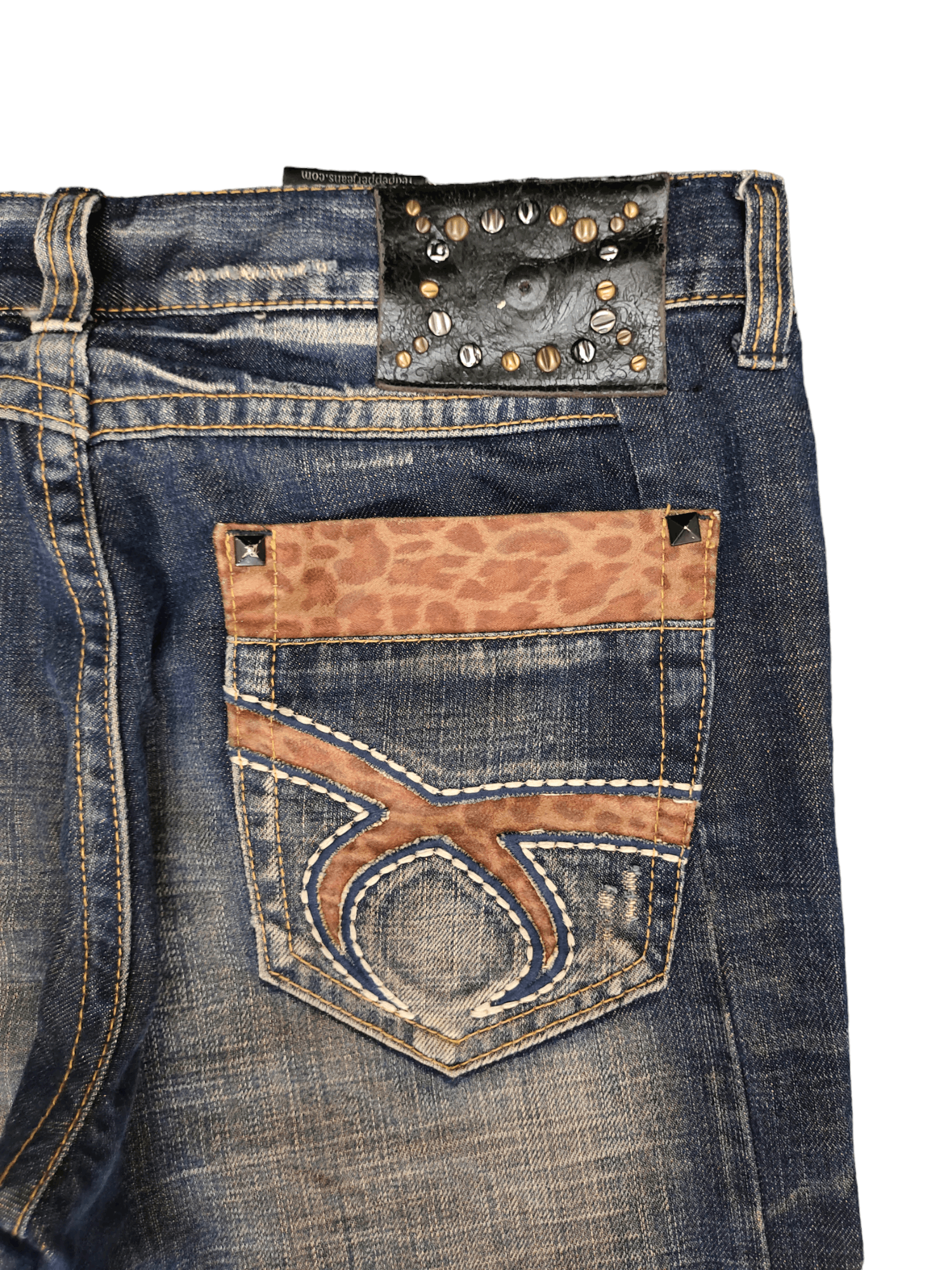 Tornado Mart Wide Leg Jeans Red Pepper Denim Rare Design Y2k Distress Size US 32 / EU 48 - 3 Thumbnail