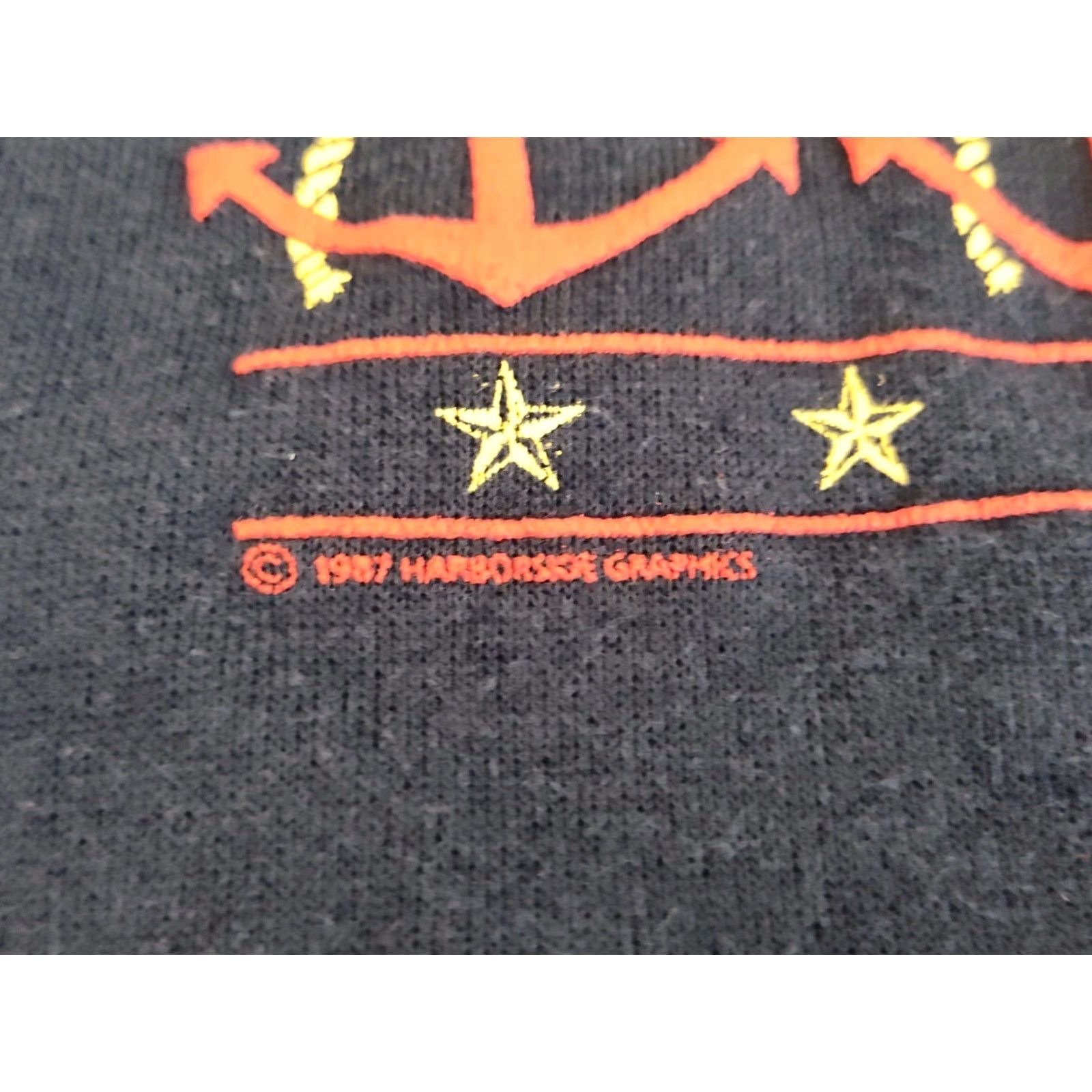Hanes VINTAGE 80s Hanes Mackinac Island Hoodie Men's Blue Nautical Graphic Puff Print Pullover Size US M / EU 48-50 / 2 - 3 Thumbnail