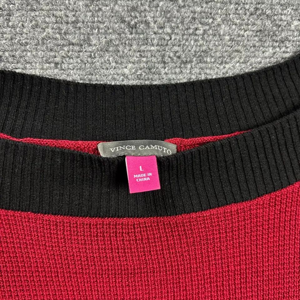 Vince Camuto Vince Camuto Sweater Womens Large Red Knit Tunic Casual Size L / US 10 / IT 46 - 3 Thumbnail