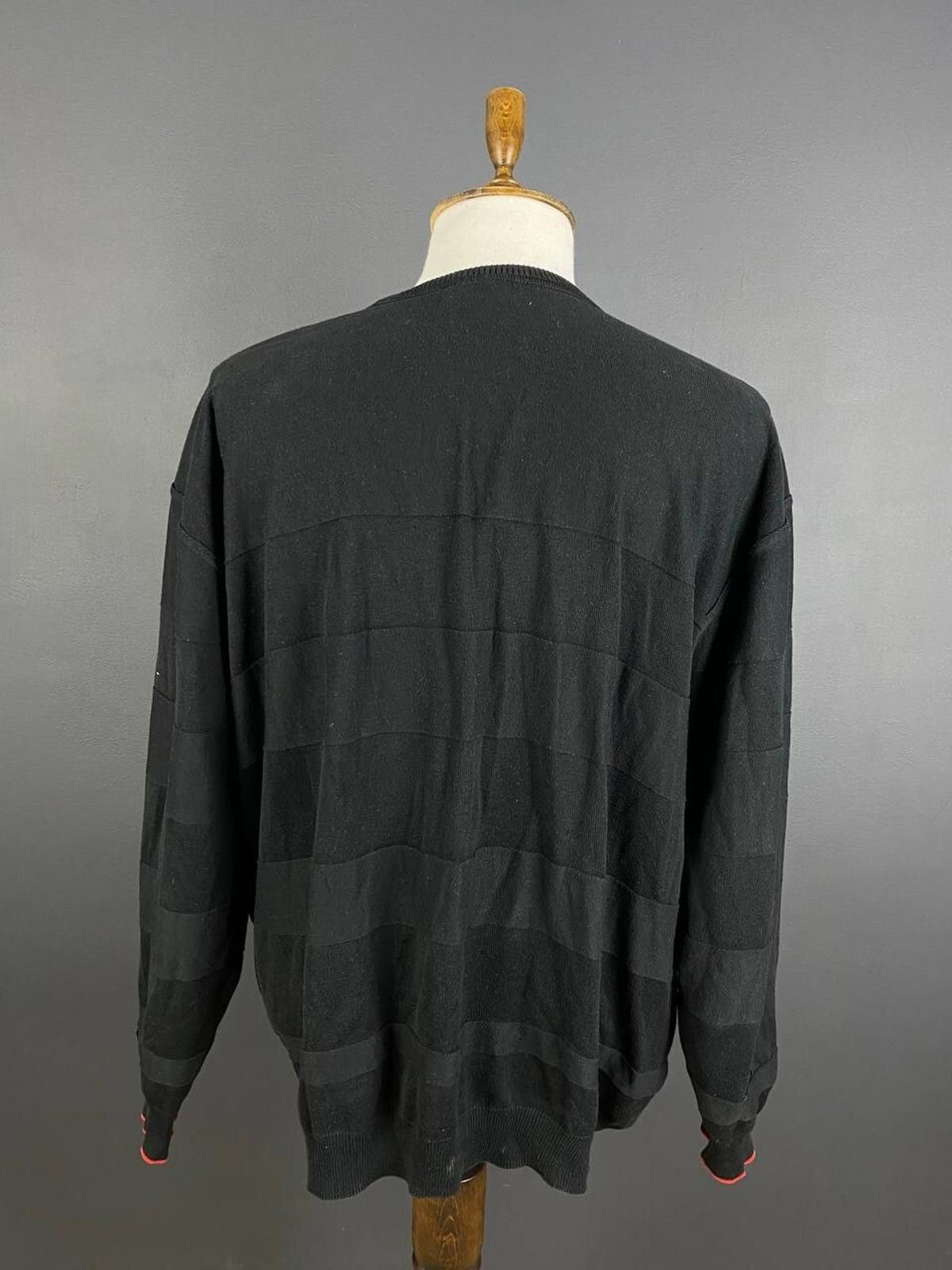 Carlo Colucci Carlo Colucci Black Geometric Stripe Sweater Size 3XL 4XL 64 Size US M / EU 48-50 / 2 - 5 Thumbnail